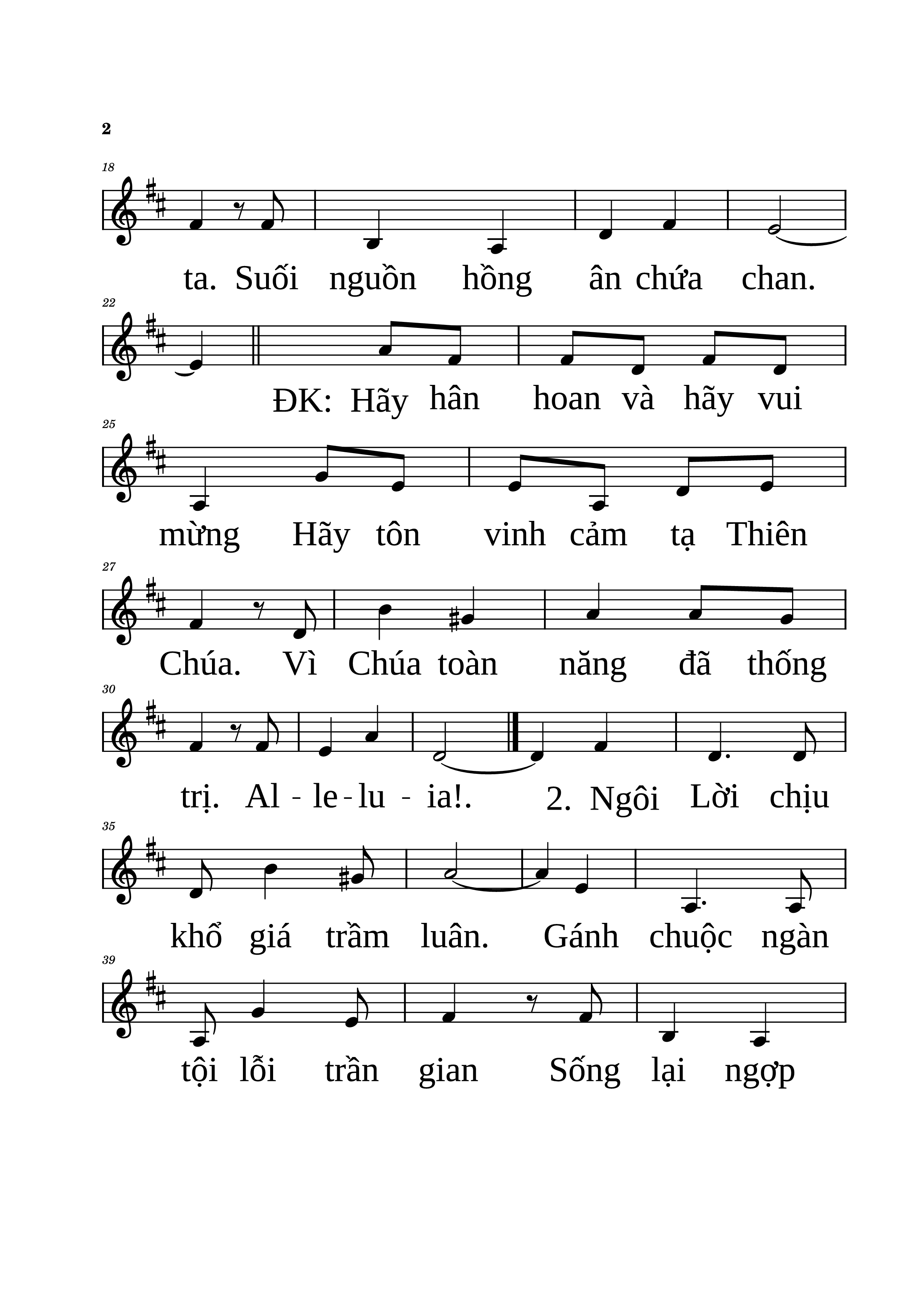 Page 2 of Sheet music PDF Hãy hân hoan - Ngọc Linh