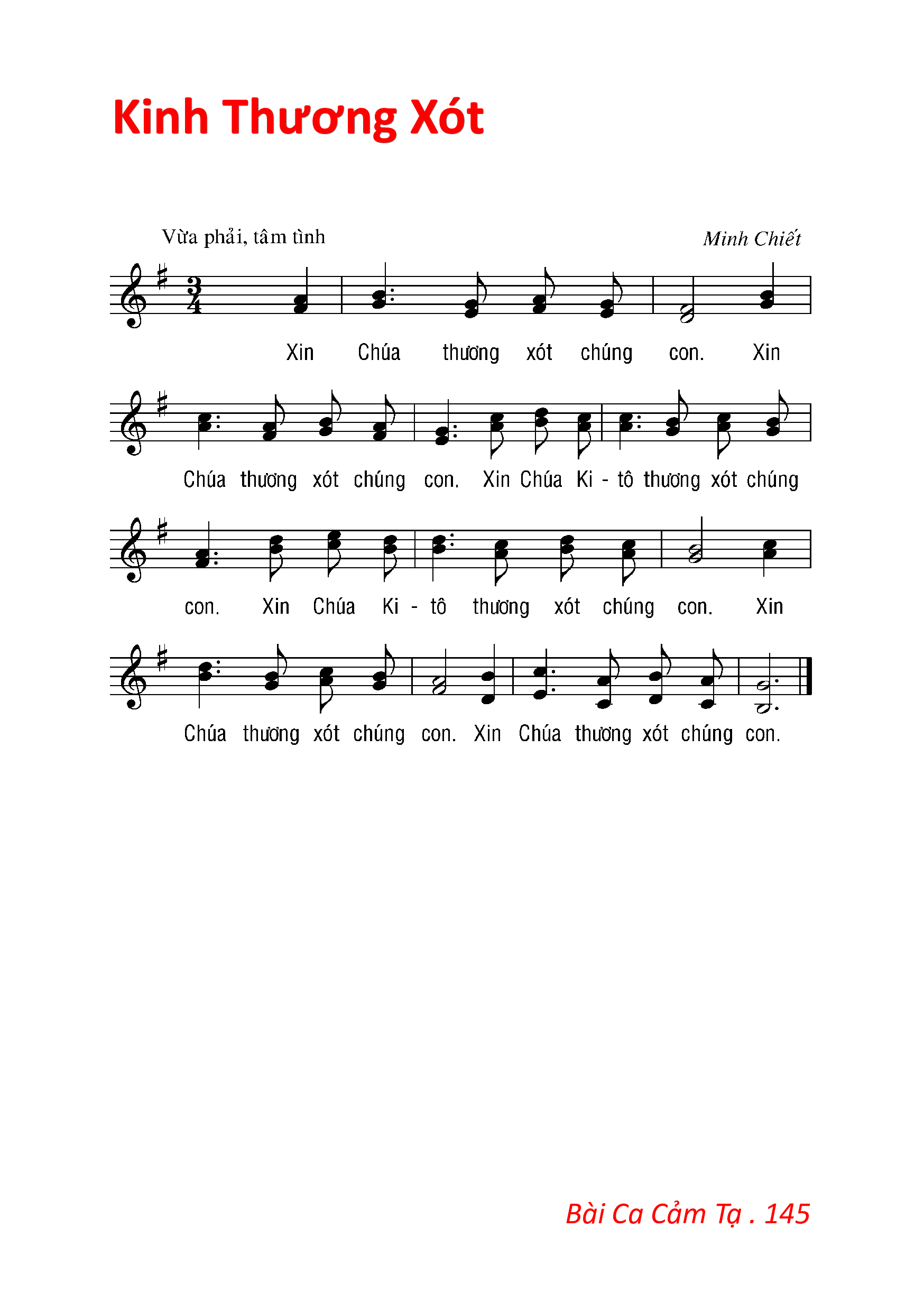Page 1 of Sheet music PDF Bộ Lễ Bài Ca Cảm Tạ - Minh Chiết