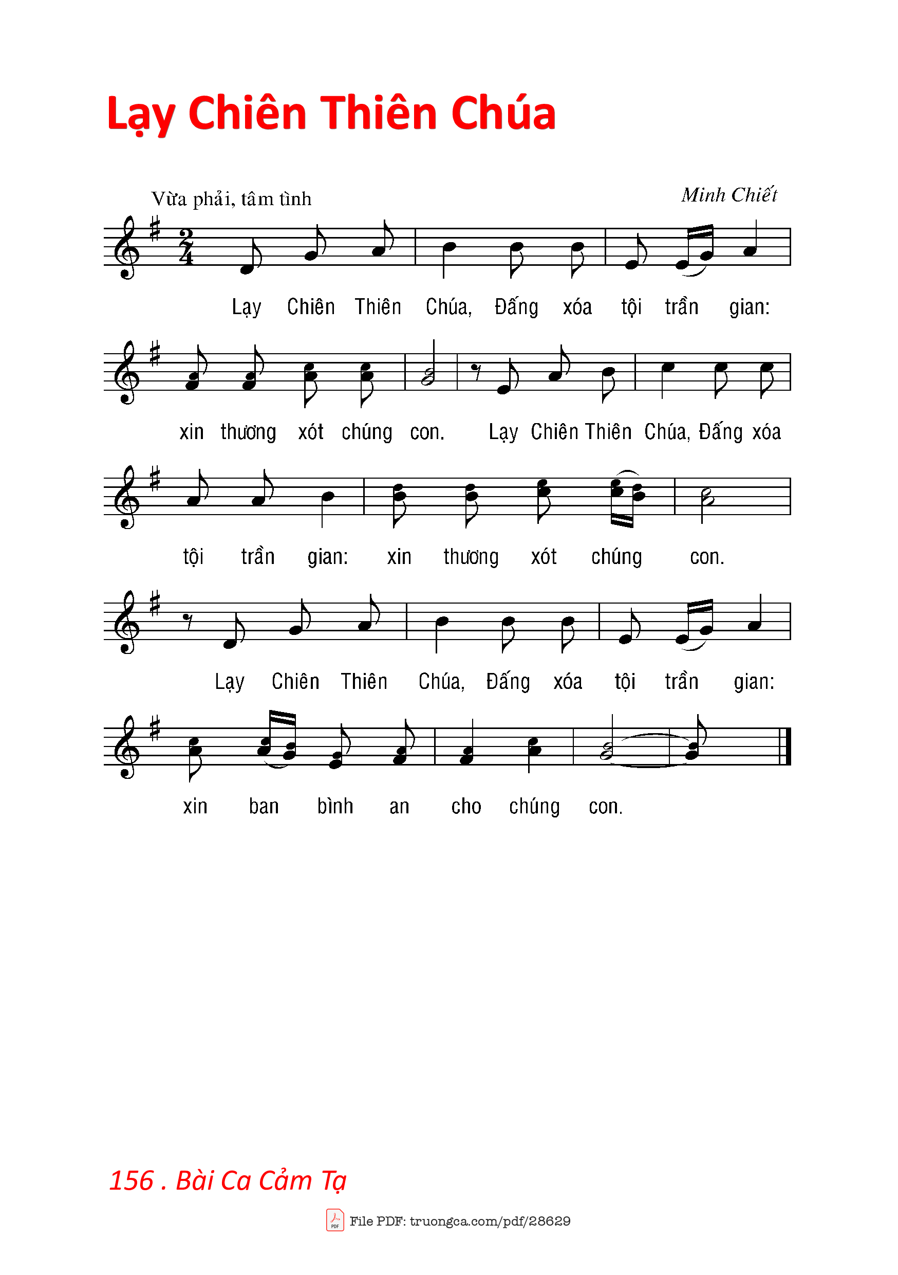 Page 12 of Sheet music PDF Bộ Lễ Bài Ca Cảm Tạ - Minh Chiết