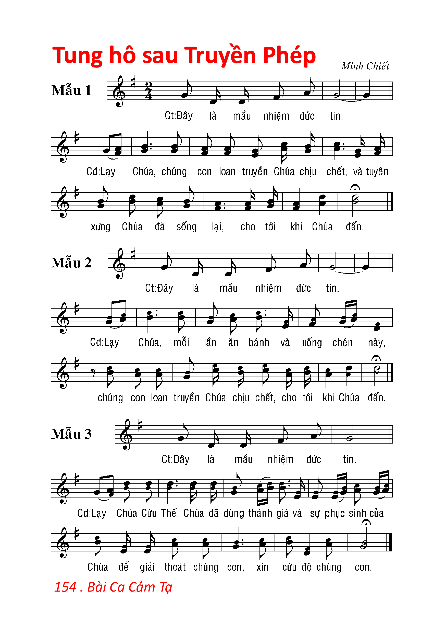 Page 10 of Sheet music PDF Bộ Lễ Bài Ca Cảm Tạ - Minh Chiết