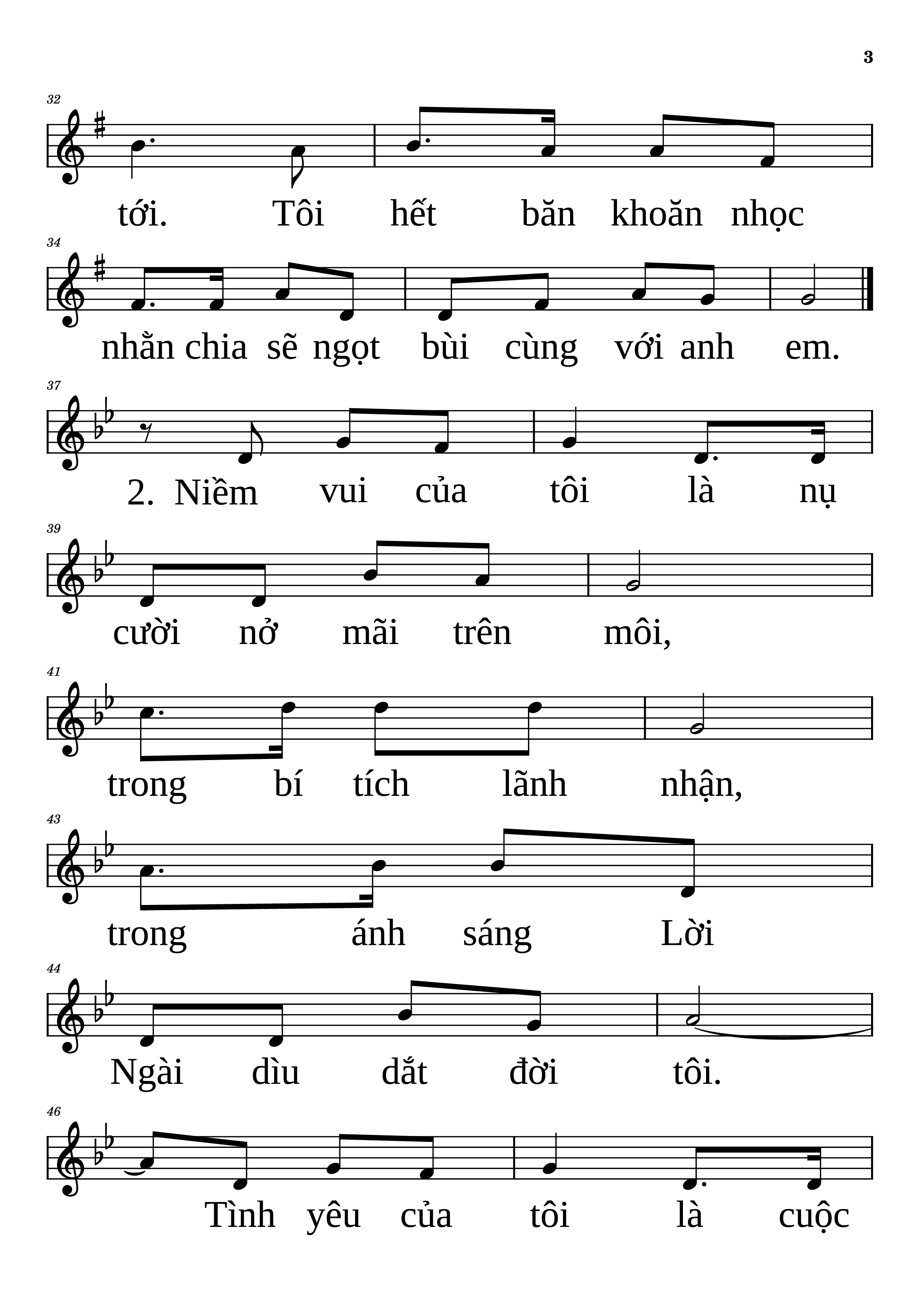 Page 3 of Sheet music PDF NIỀM VUI CỦA TÔI - QUANG LINH