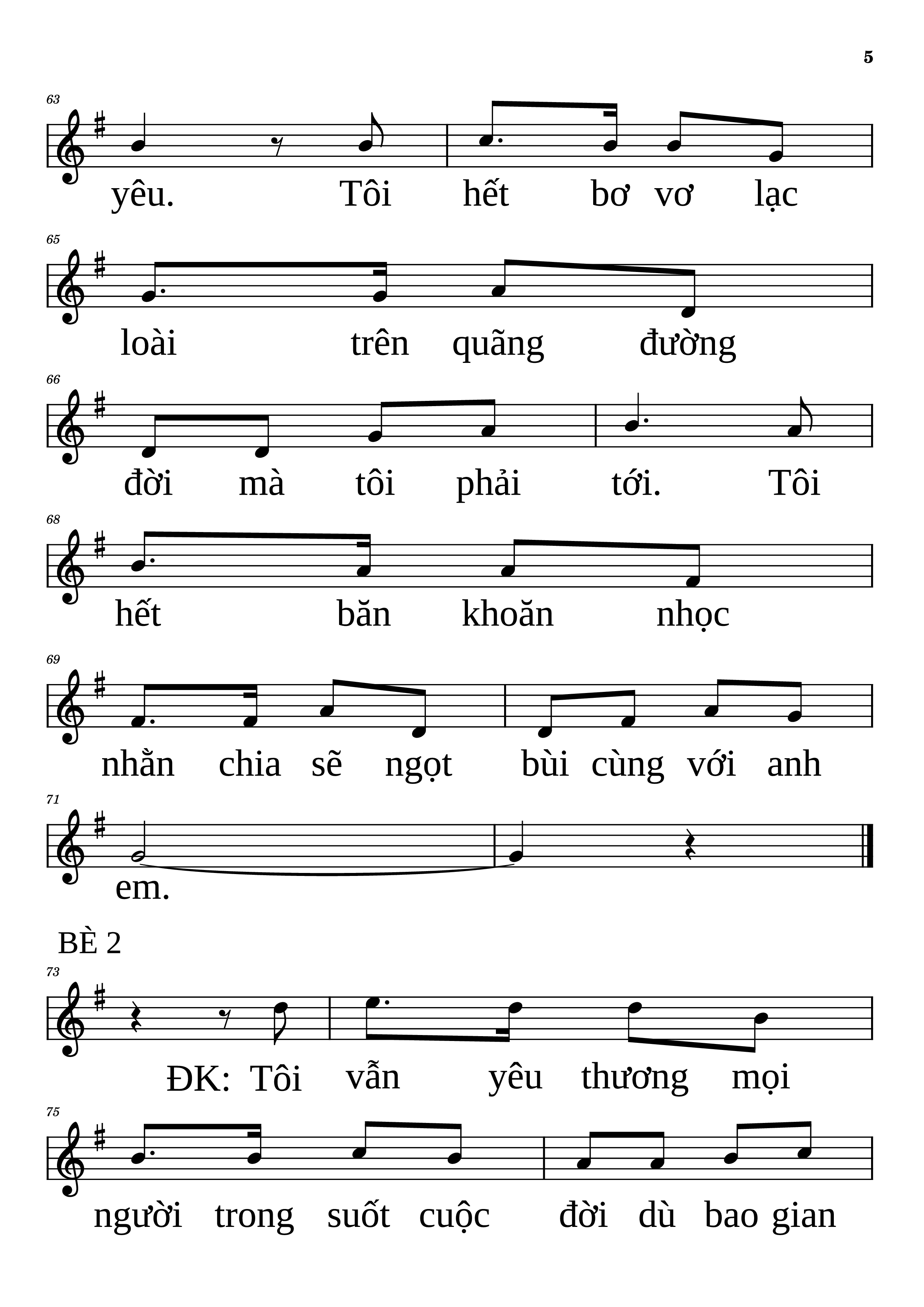 Page 5 of Sheet music PDF NIỀM VUI CỦA TÔI - QUANG LINH