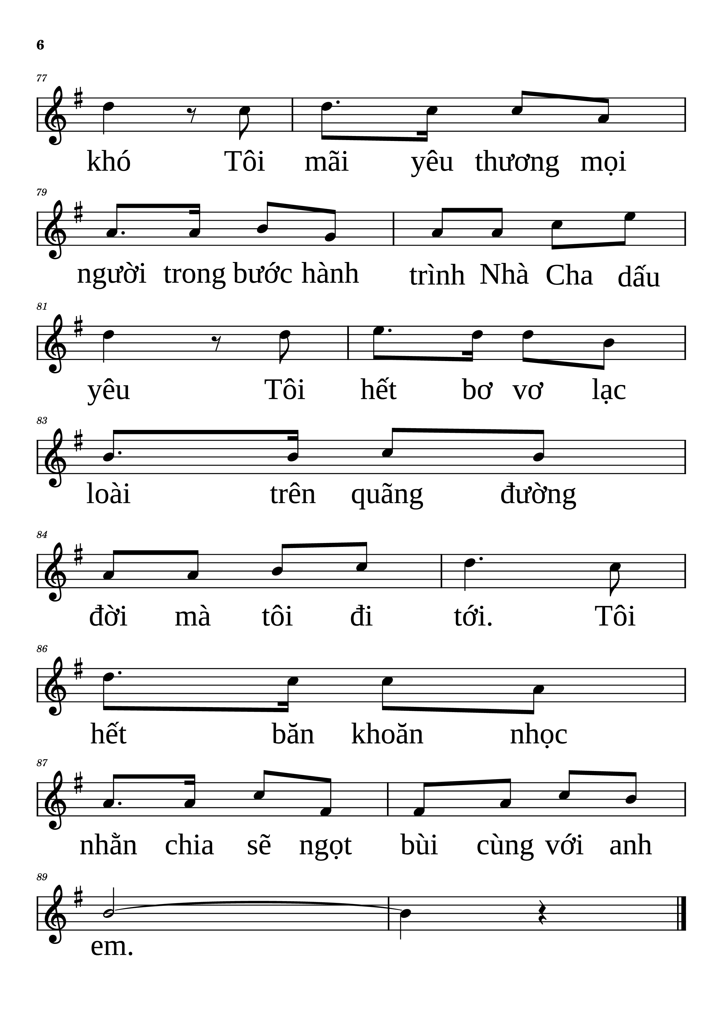 Page 6 of Sheet music PDF NIỀM VUI CỦA TÔI - QUANG LINH