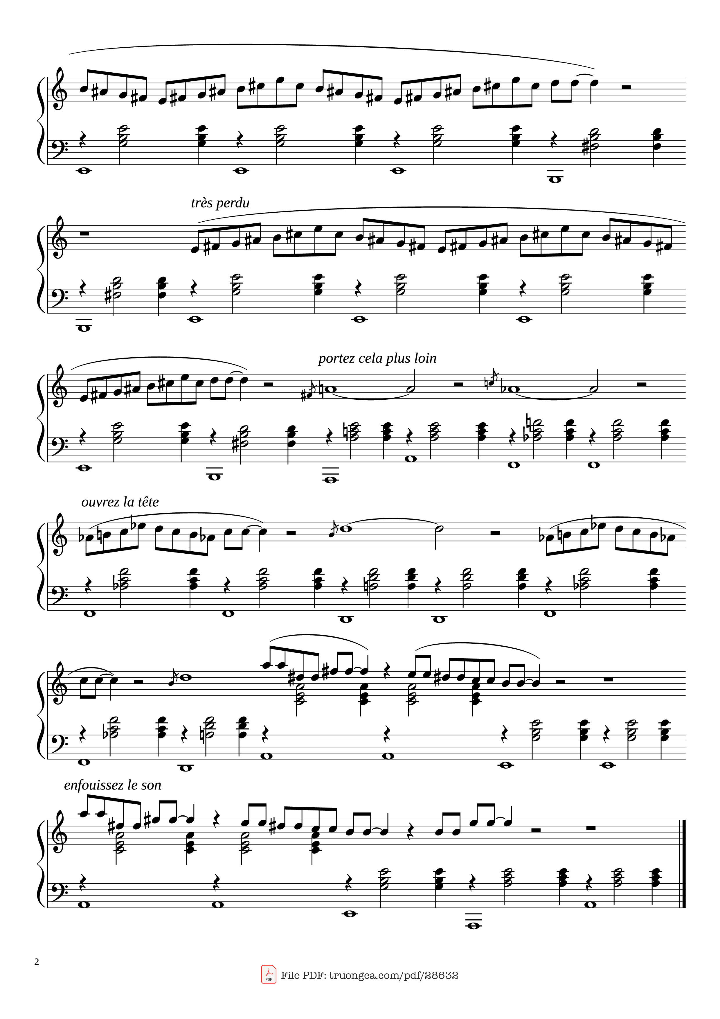 Page 2 of Sheet music PDF Piano Gnossienne No. 3 - Erik Satie