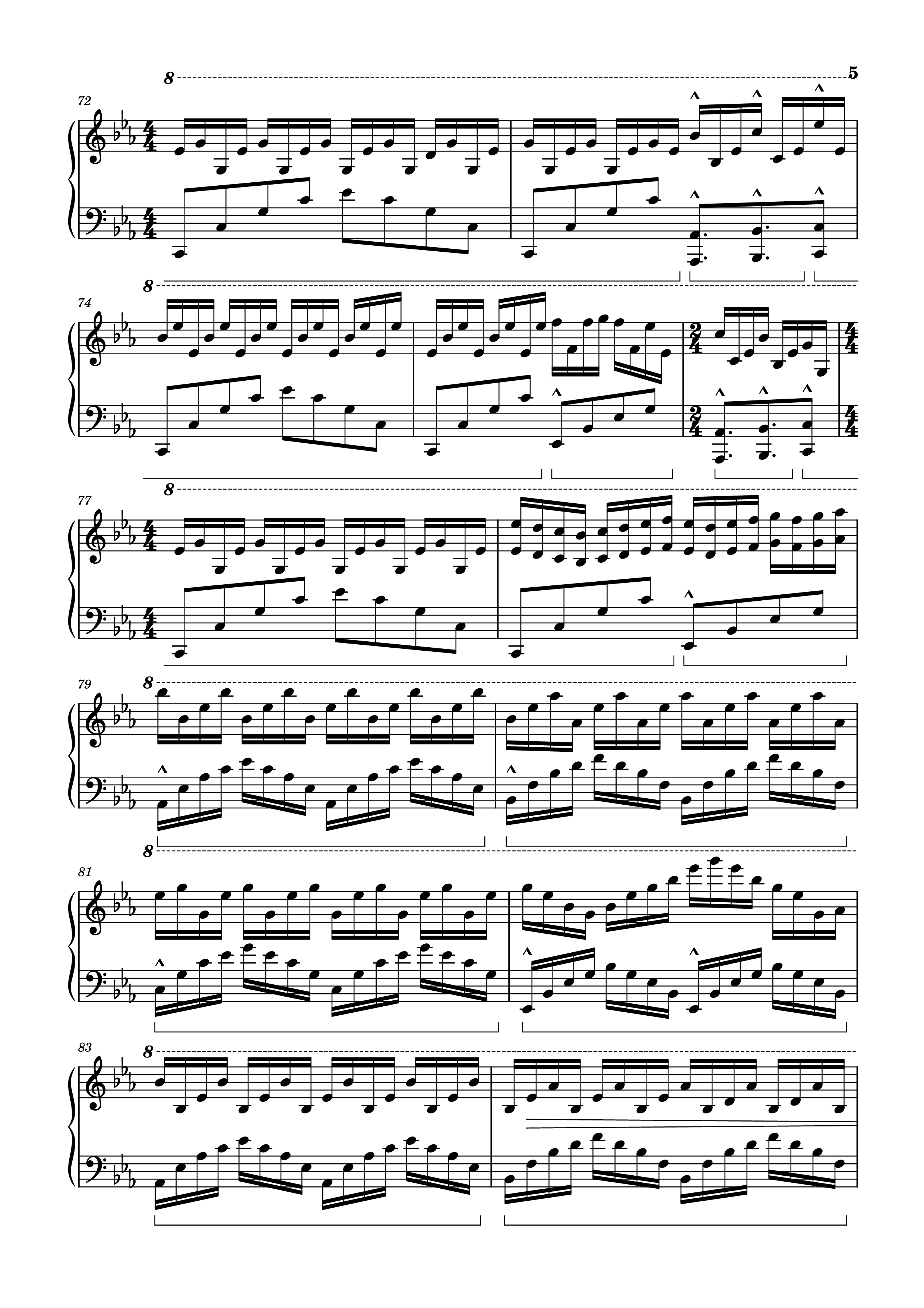 Page 5 of Sheet music PDF Piano EUPHORIA Piano - Tony Ann