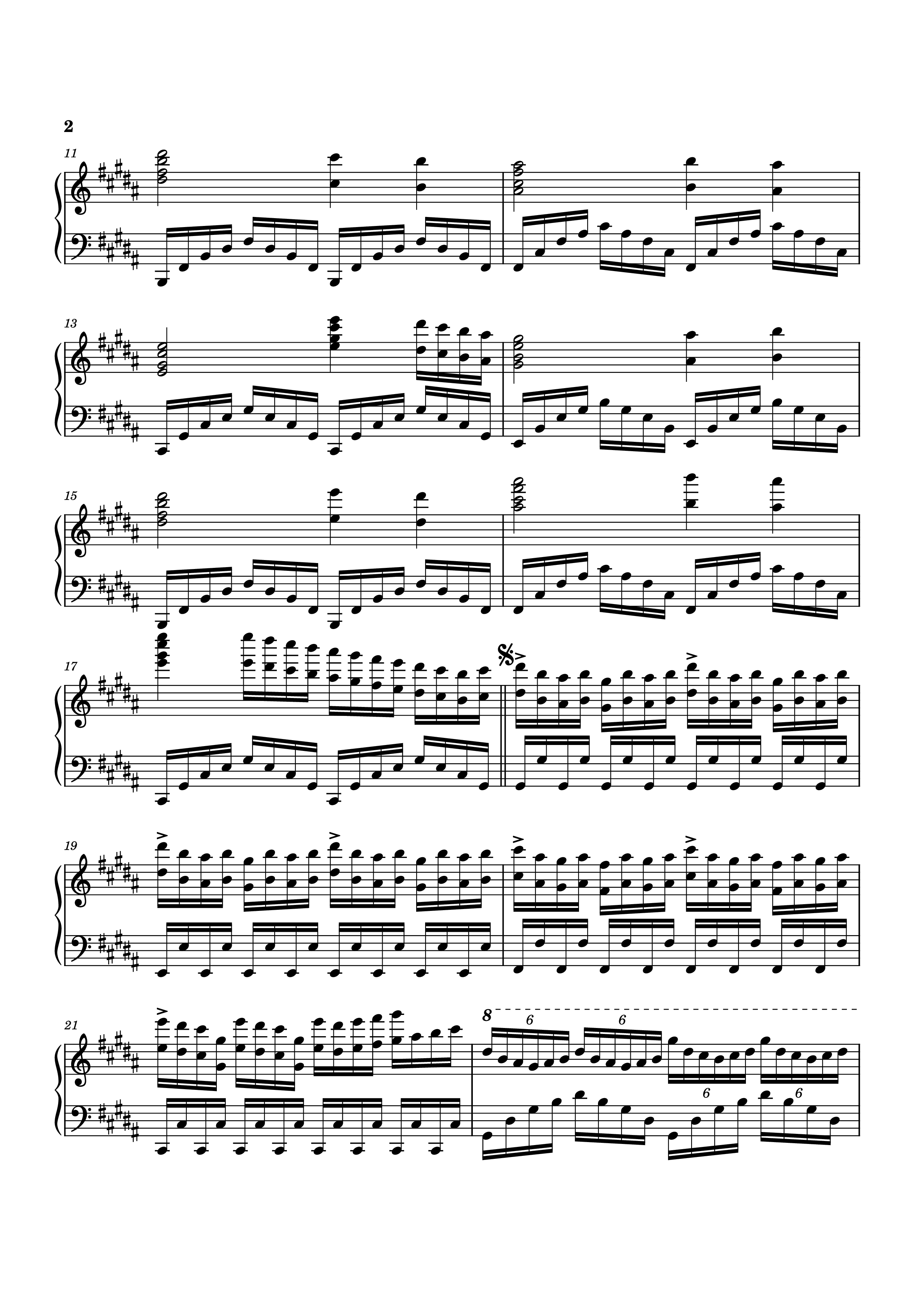 Page 2 of Sheet music PDF Piano PULSE Piano - Tony Ann