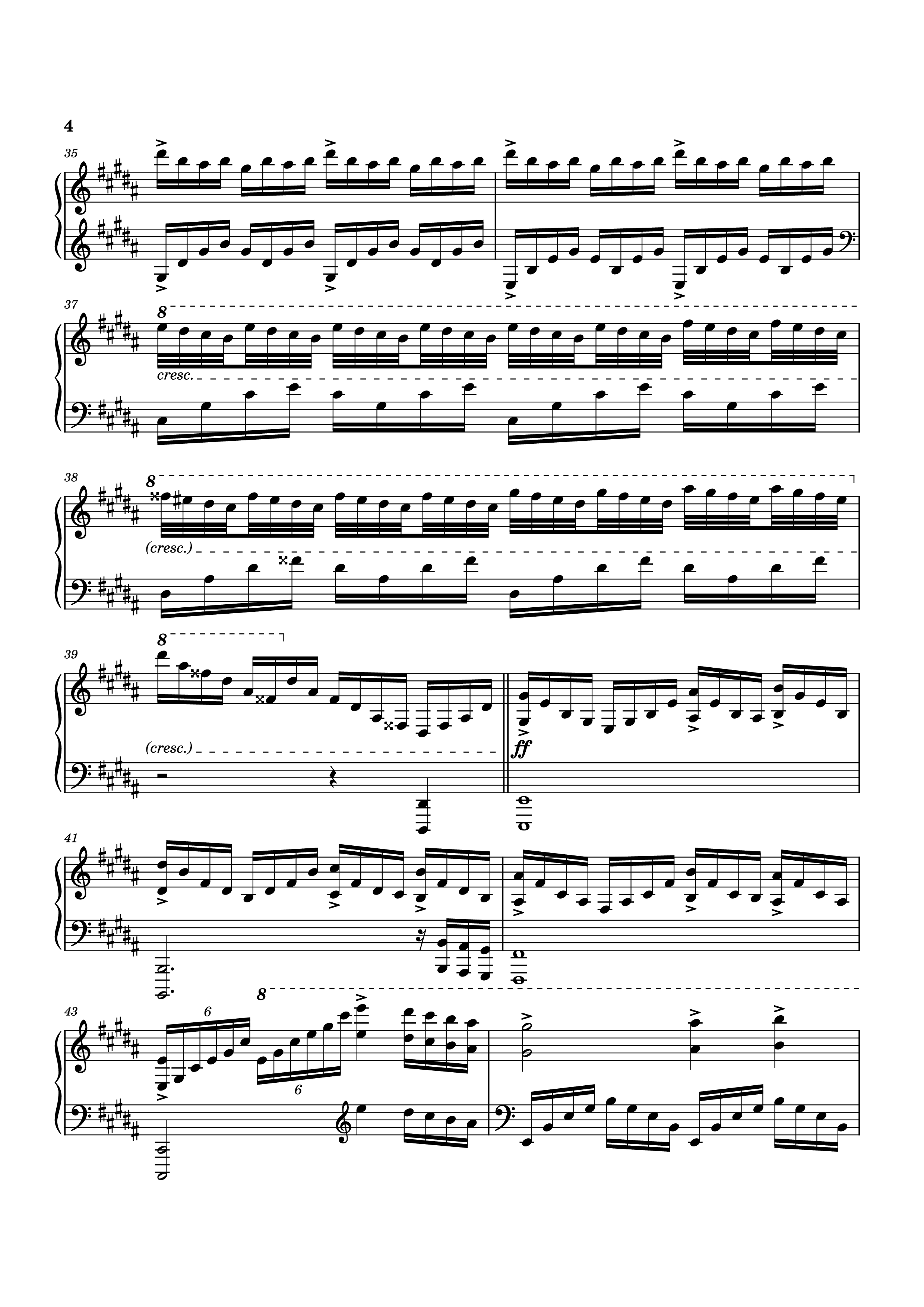 Page 4 of Sheet music PDF Piano PULSE Piano - Tony Ann