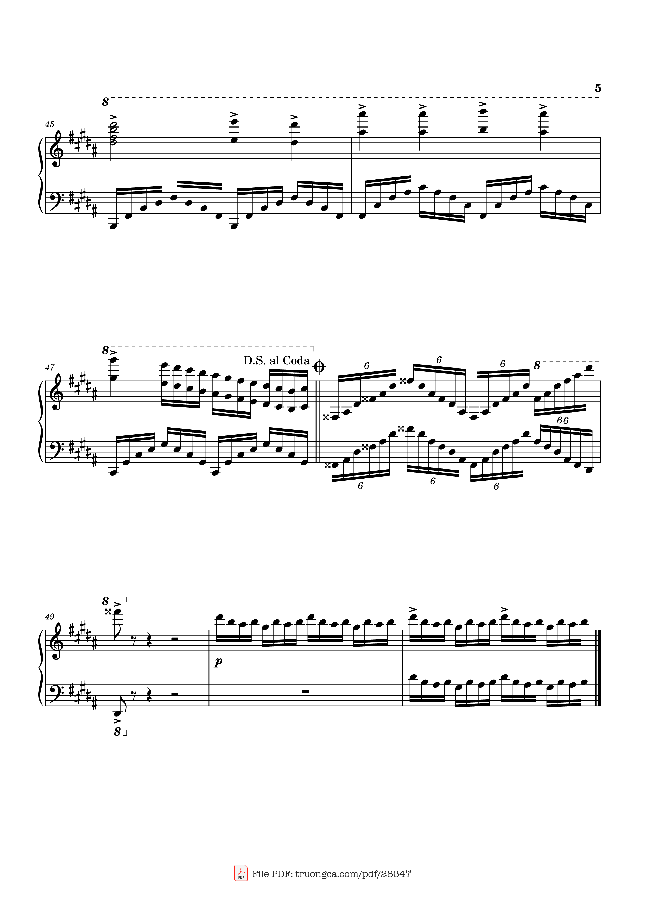 Page 5 of Sheet music PDF Piano PULSE Piano - Tony Ann