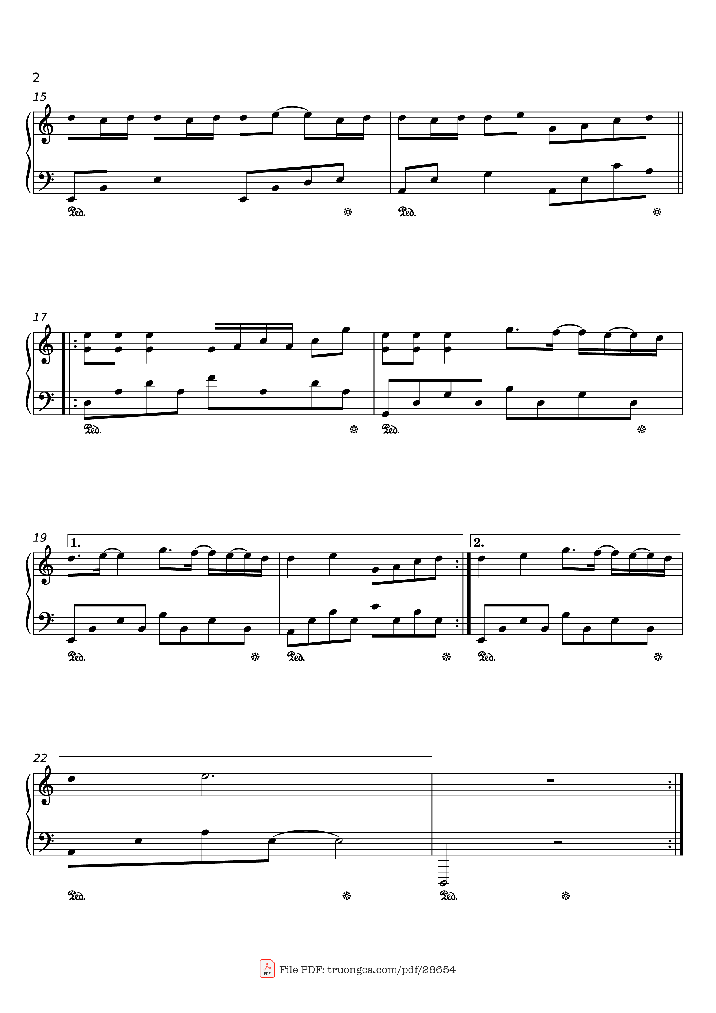 Page 2 of Sheet music PDF Piano Tháng Năm Piano - Soobin Hoàng Sơn