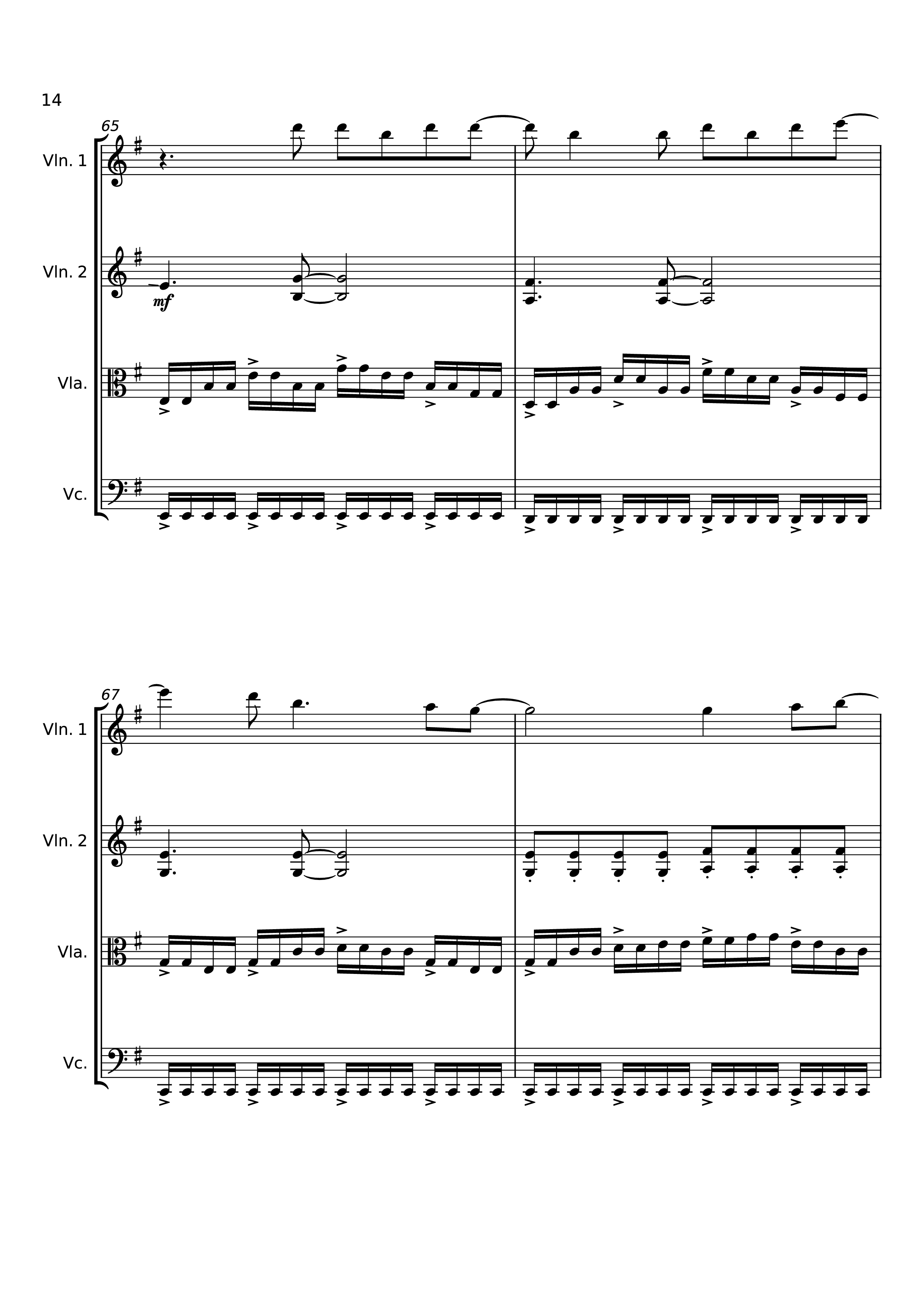 Page 14 of Sheet music PDF Dancing On My Own Violin - Svetakorol777