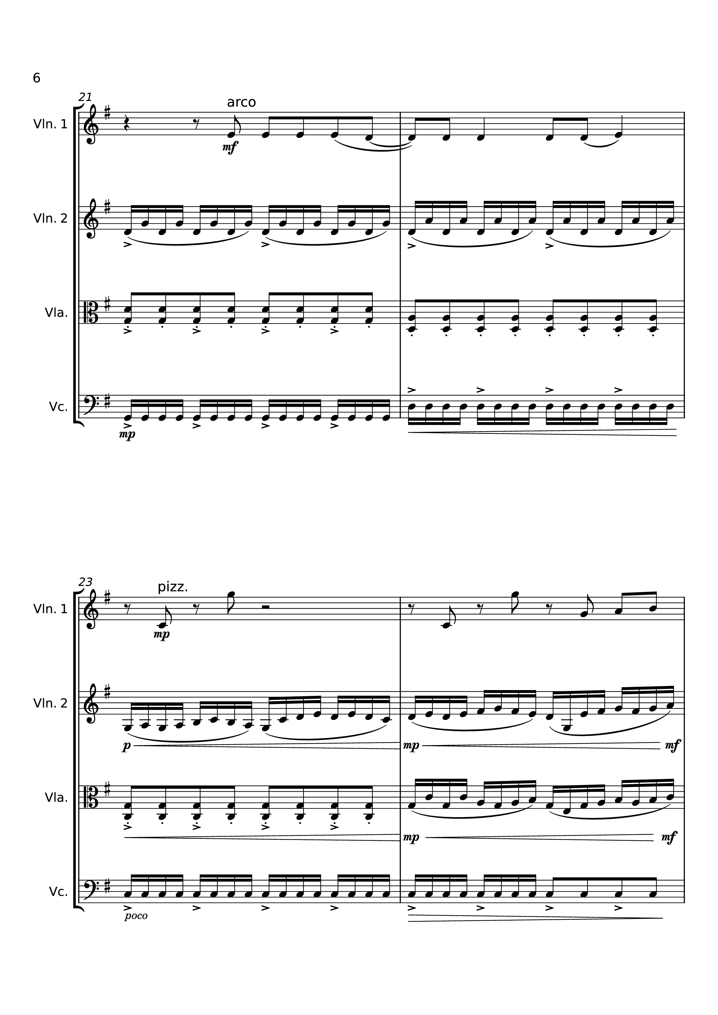 Page 6 of Sheet music PDF Dancing On My Own Violin - Svetakorol777
