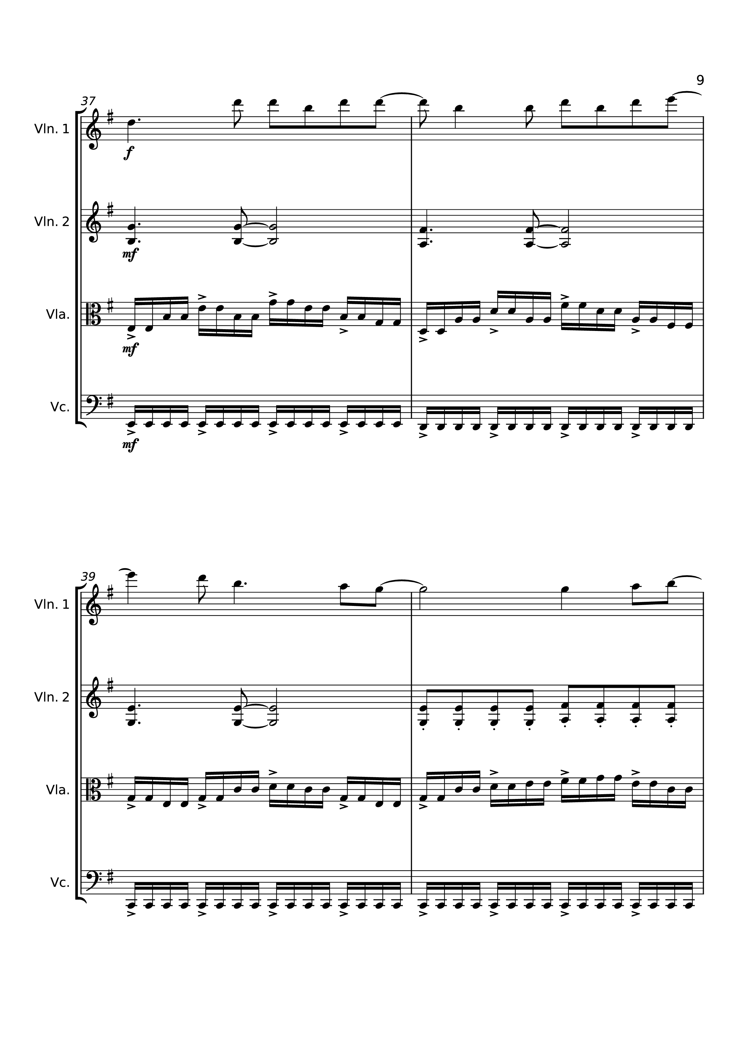 Page 9 of Sheet music PDF Dancing On My Own Violin - Svetakorol777