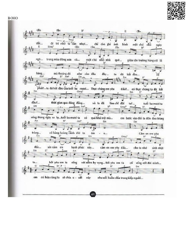 Page 2 of Sheet music PDF Khi bắt đầu của những năm 30 - Trần Duy Đức