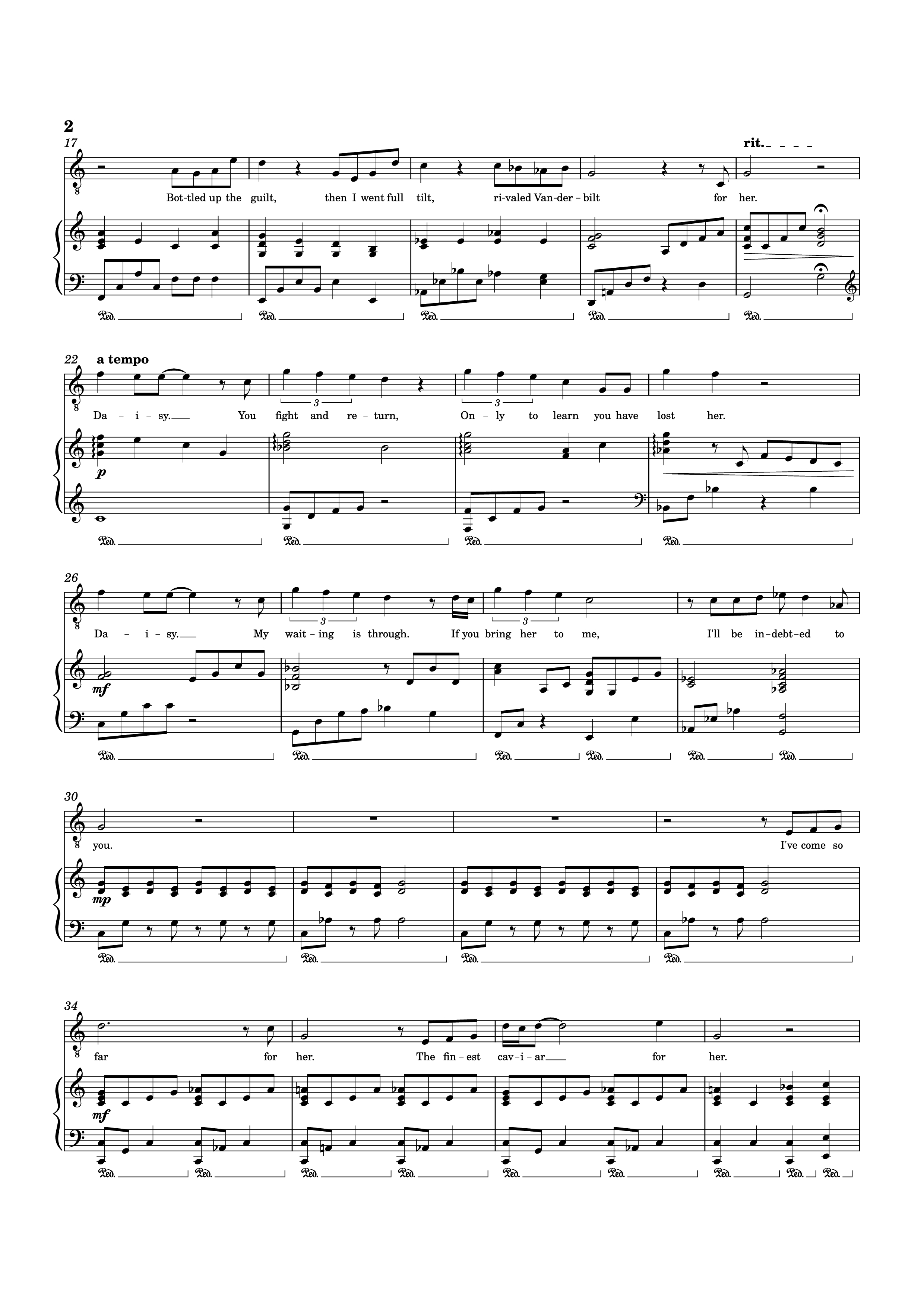 Page 2 of Sheet music PDF Piano For Her Piano - Music and Lyrics by