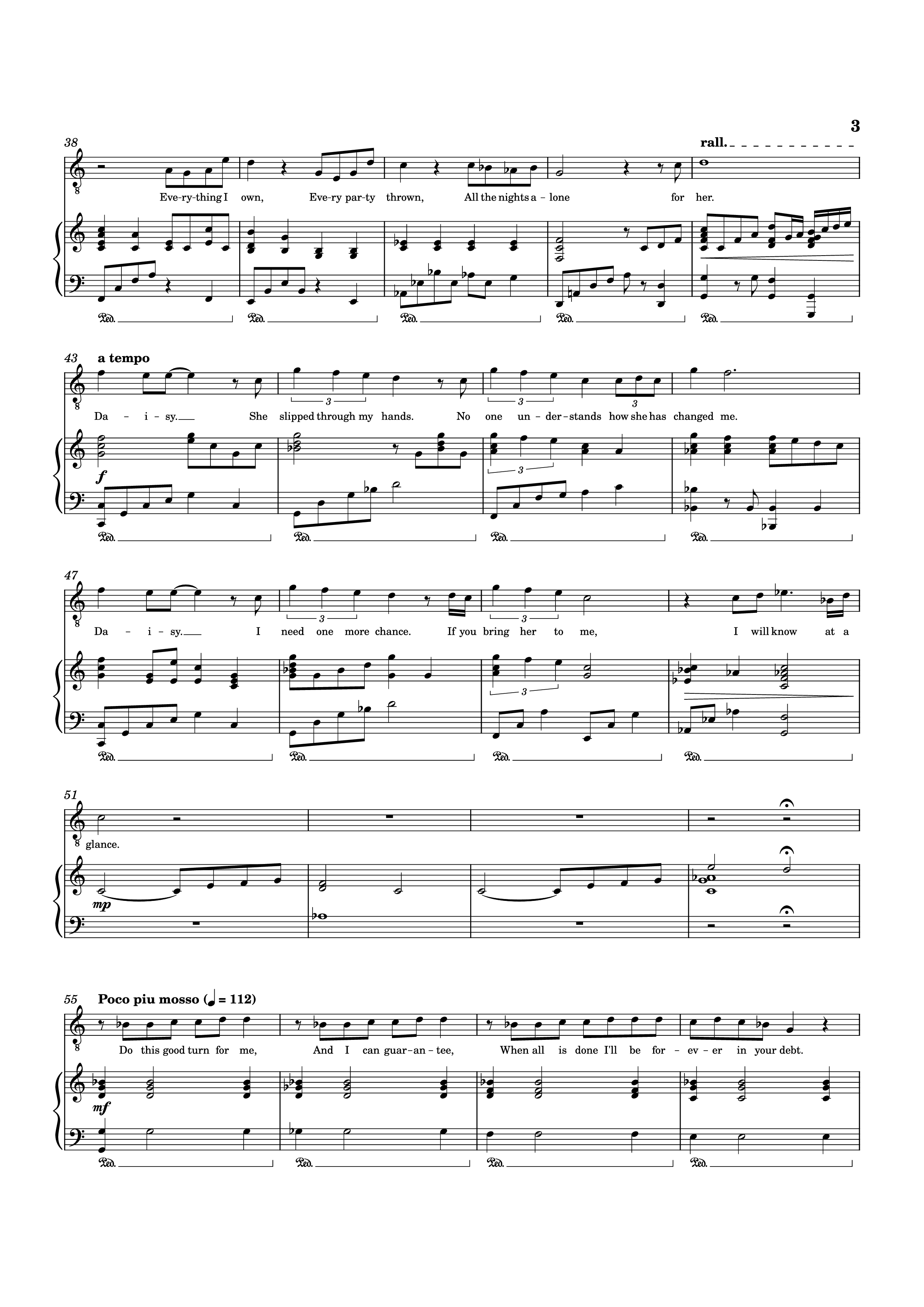 Page 3 of Sheet music PDF Piano For Her Piano - Music and Lyrics by