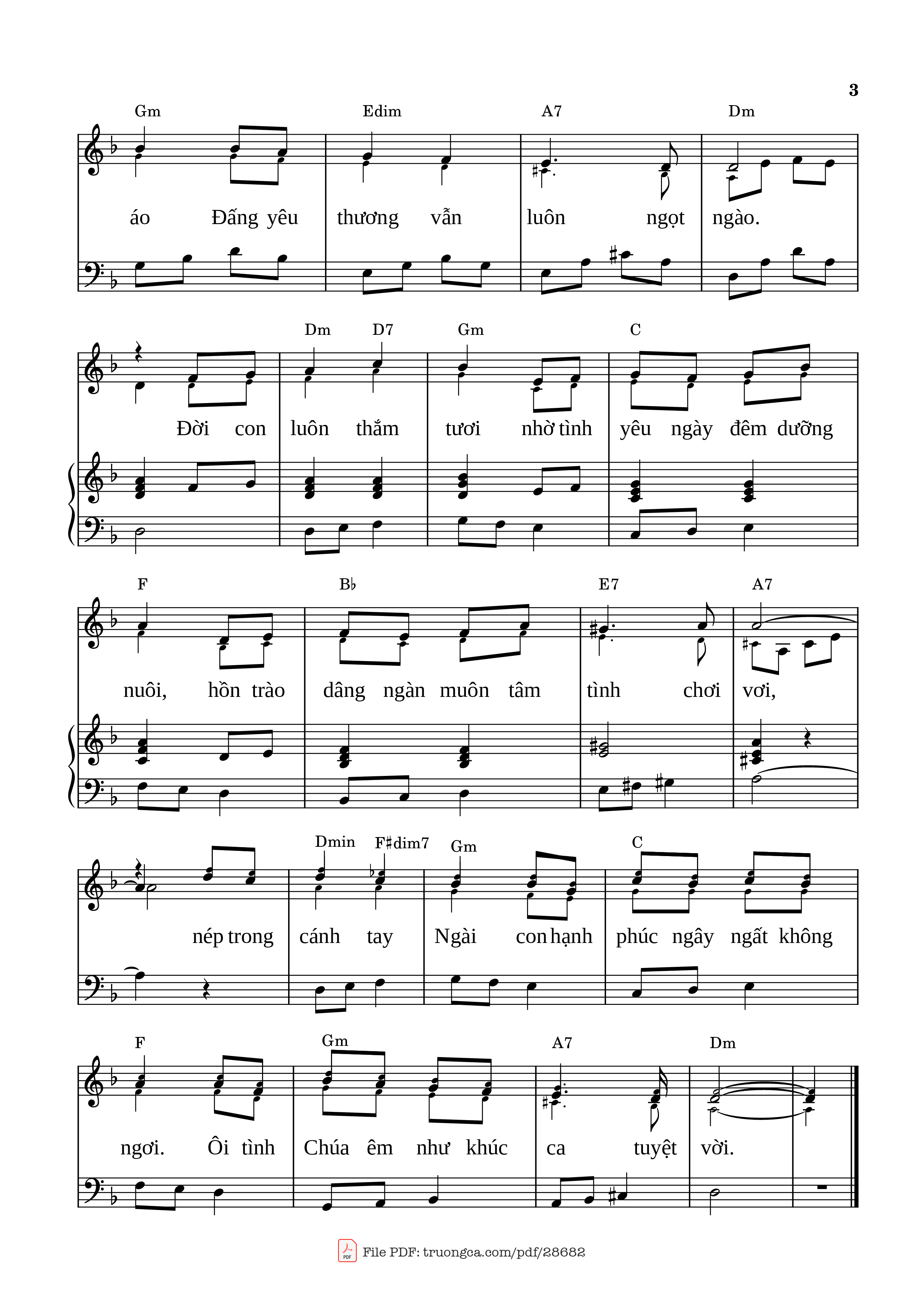 Page 3 of Sheet music PDF Piano Cảm mến ân tình (Đệm hát Piano) - Phùng Minh Mẫn