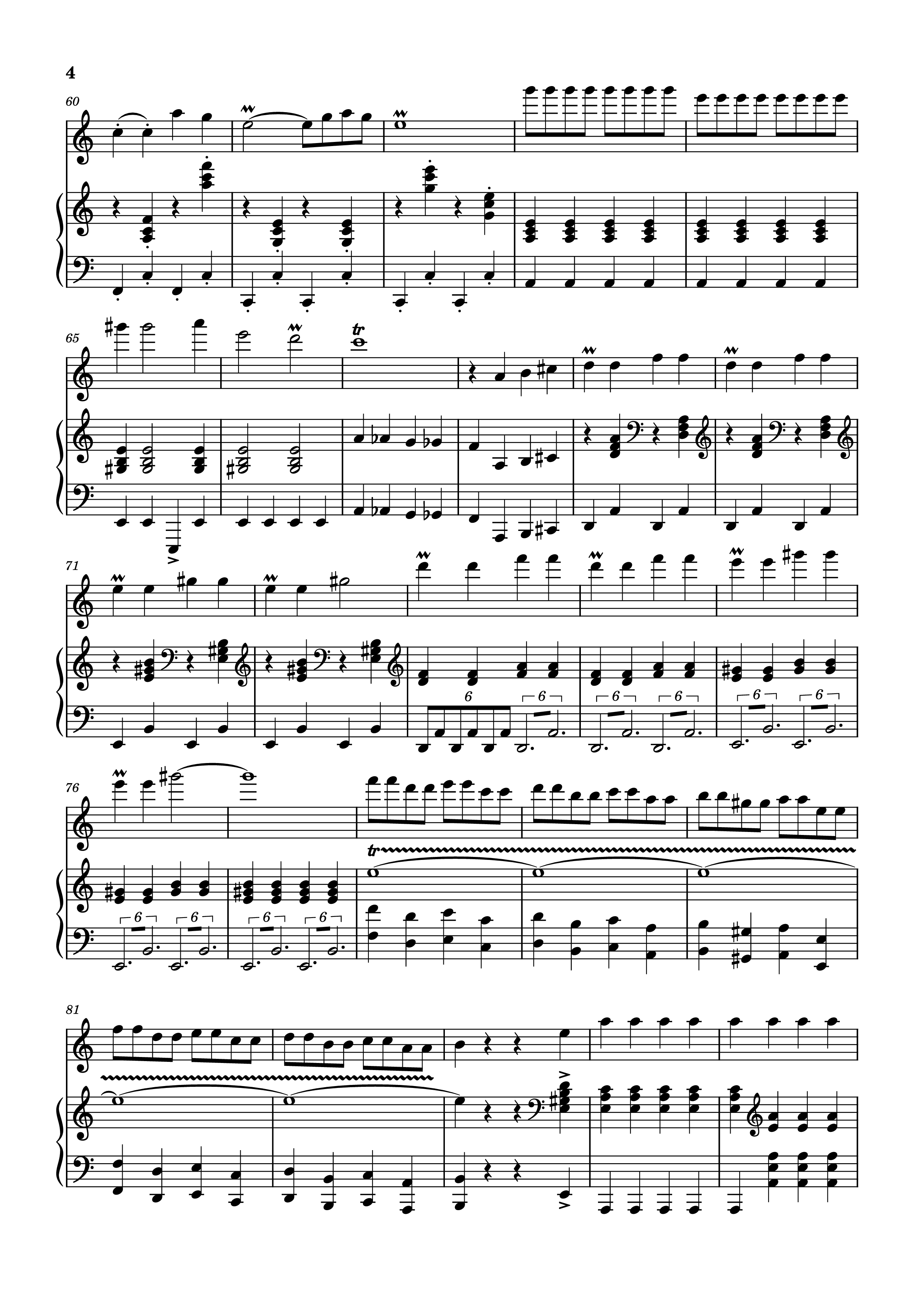 Page 4 of Sheet music PDF Piano Vírgenes del sol Piano - Compositor: Jorge Bravo de Rueda