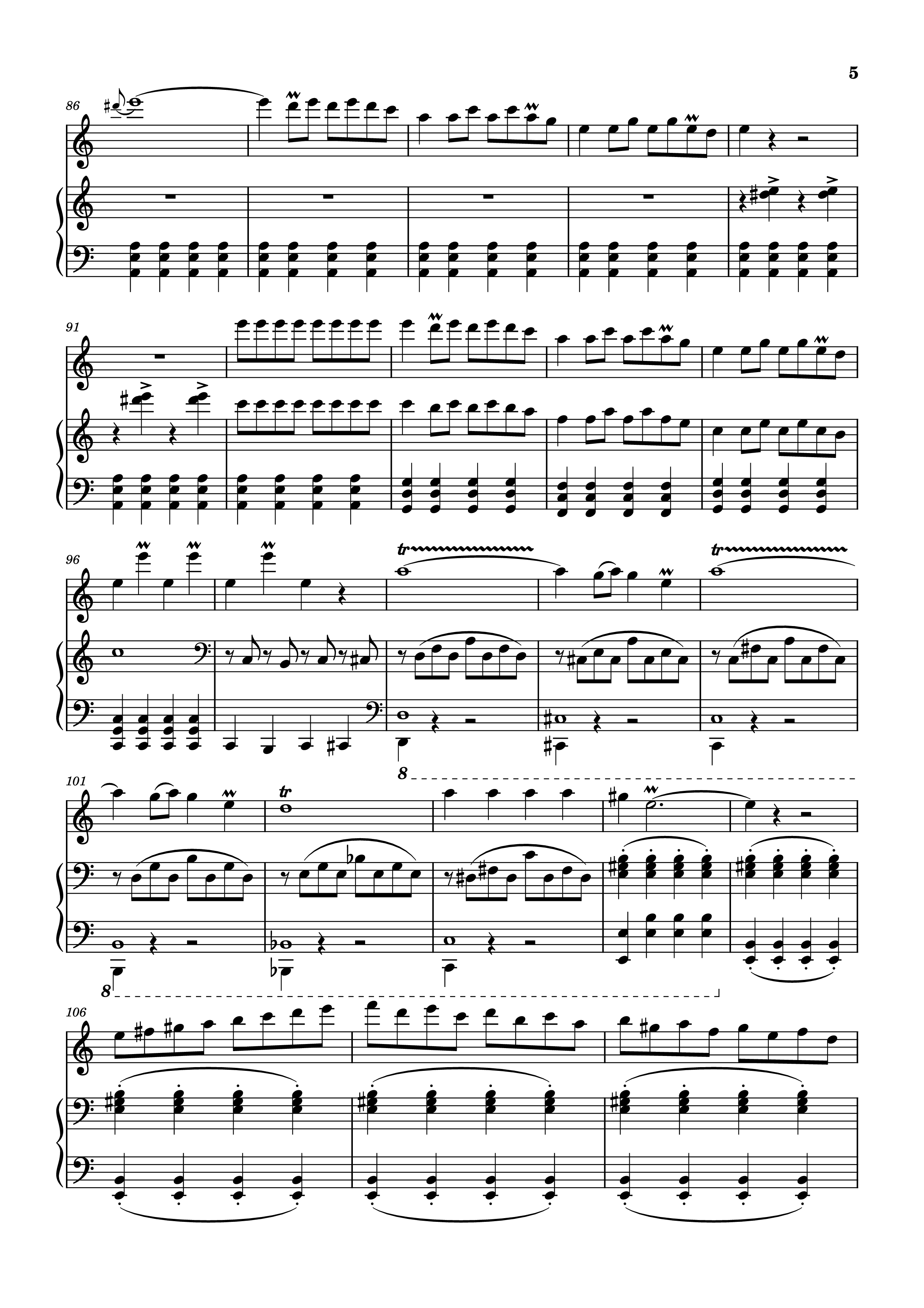 Page 5 of Sheet music PDF Piano Vírgenes del sol Piano - Compositor: Jorge Bravo de Rueda