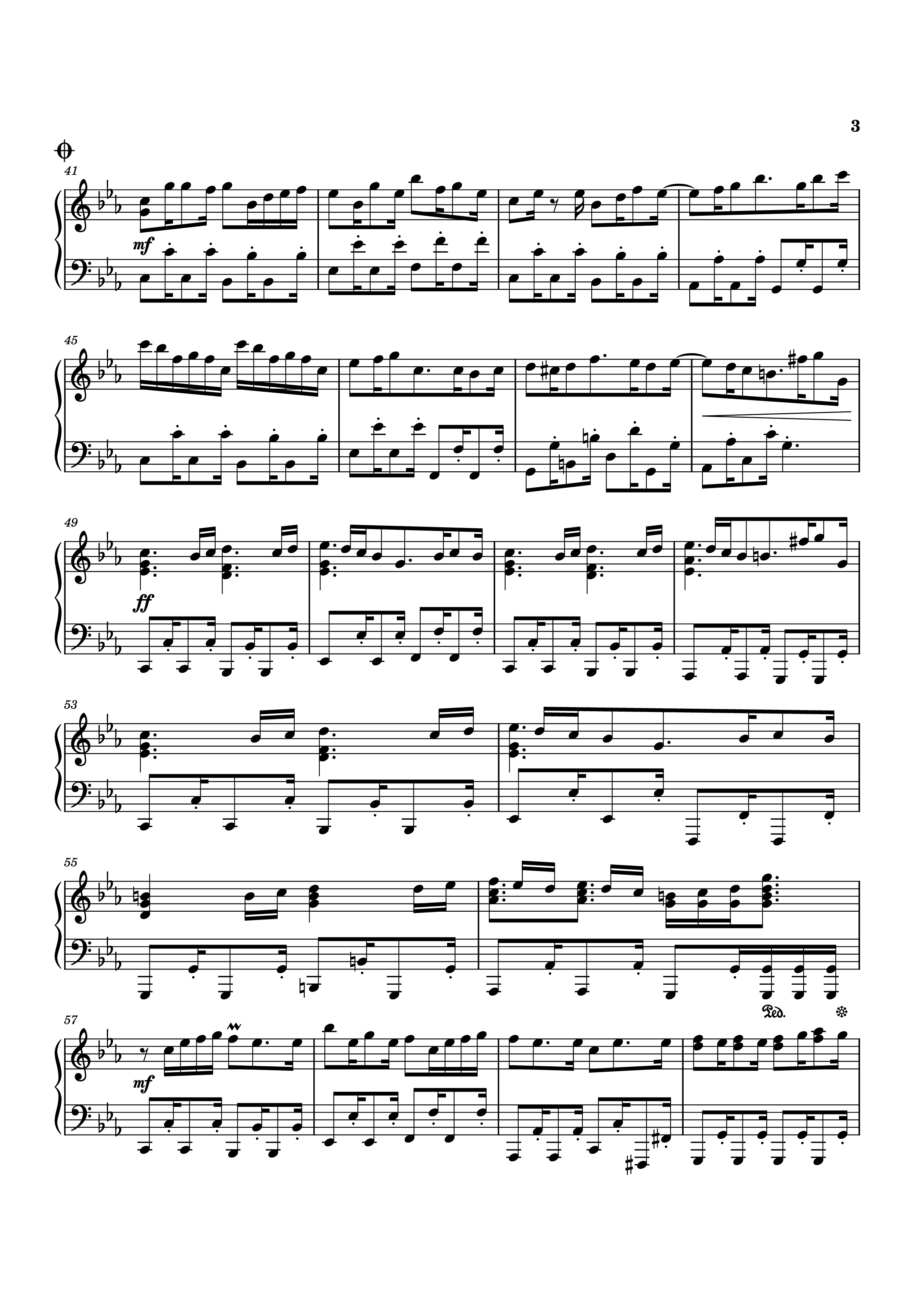 Page 3 of Sheet music PDF Piano Never Be Alone Piano - Shadrow