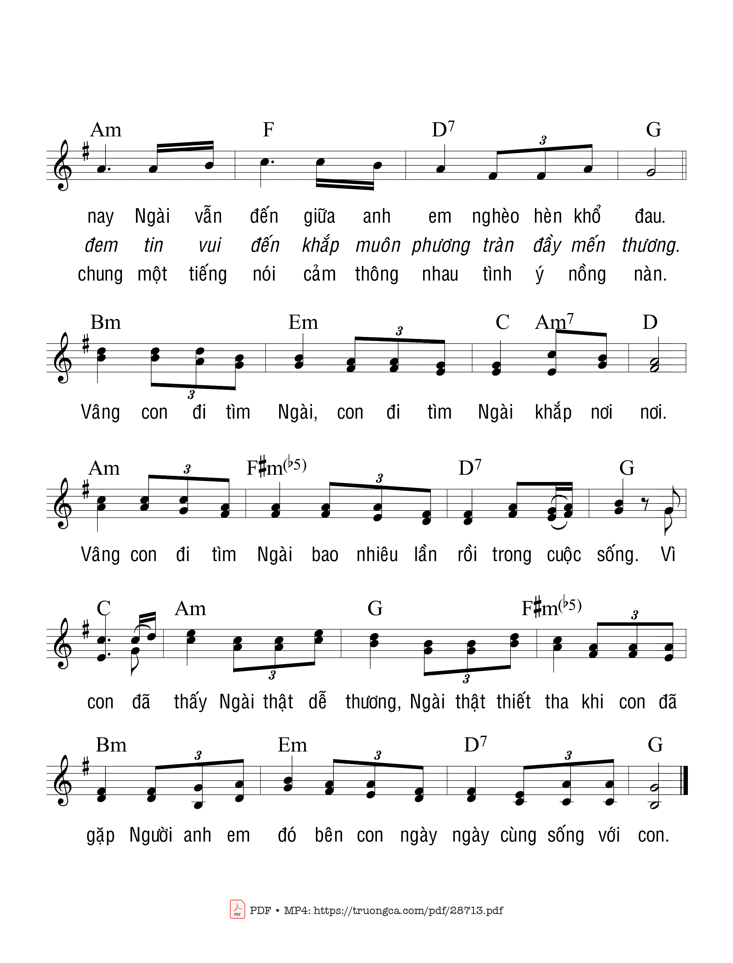 Nếu con không tìm Ngài trong tối tăm và trong u sầu, Trang 2