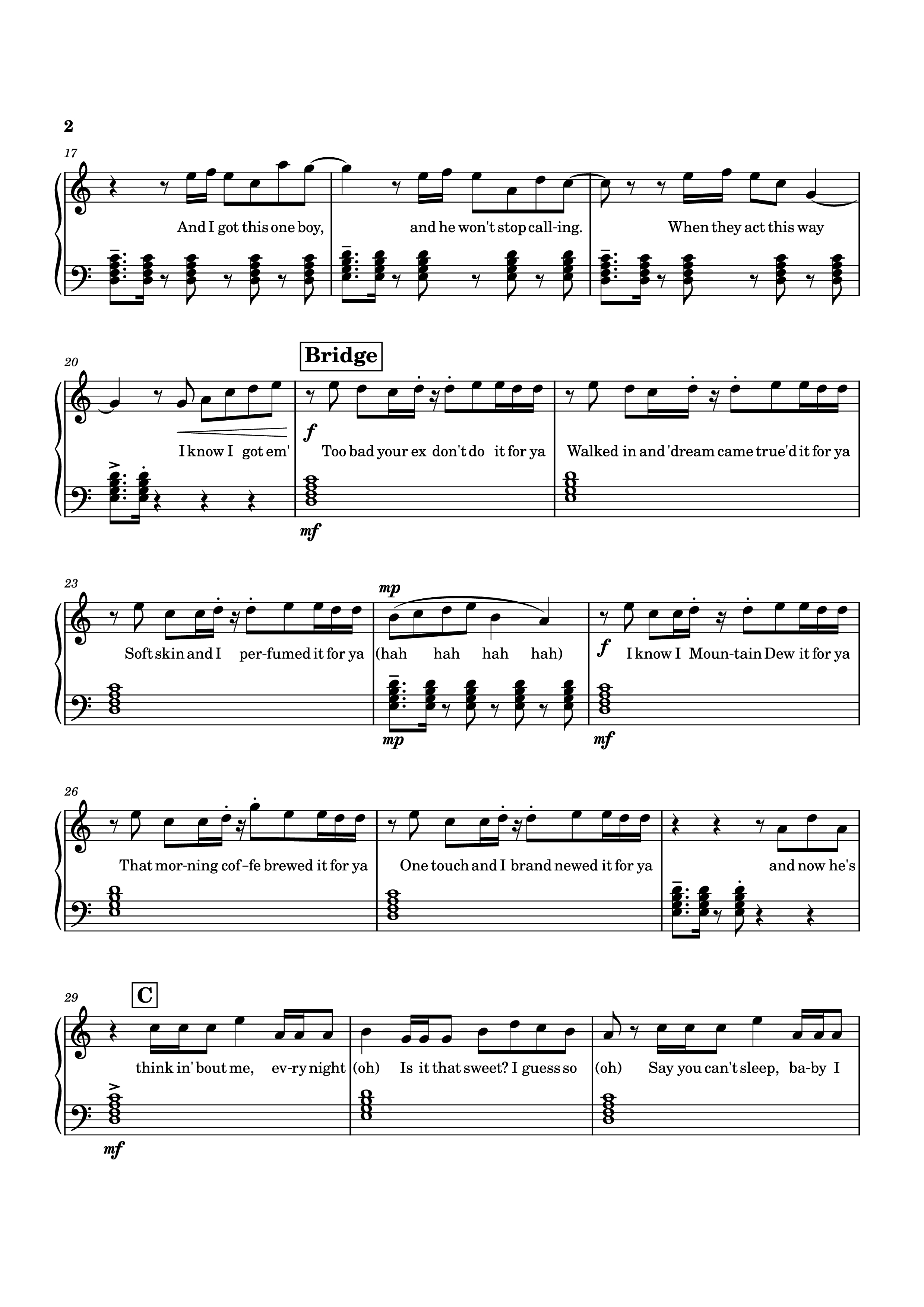 Page 2 of Sheet music PDF Piano Espresso Piano - Sabrina Carpenter, arr. NikKeys