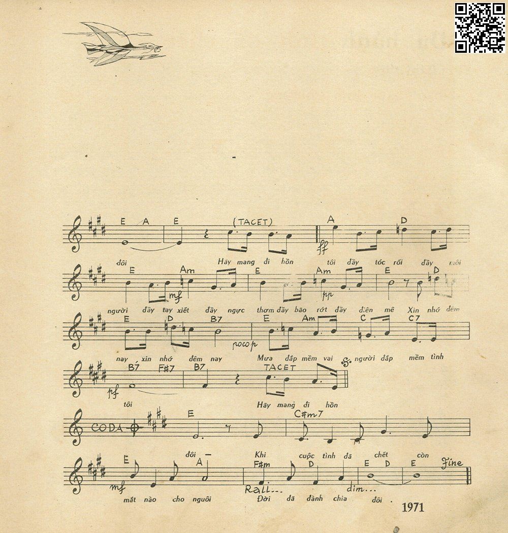 Page 2 of Sheet music PDF Khi cuộc tình đã chết - Phạm Đình Chương