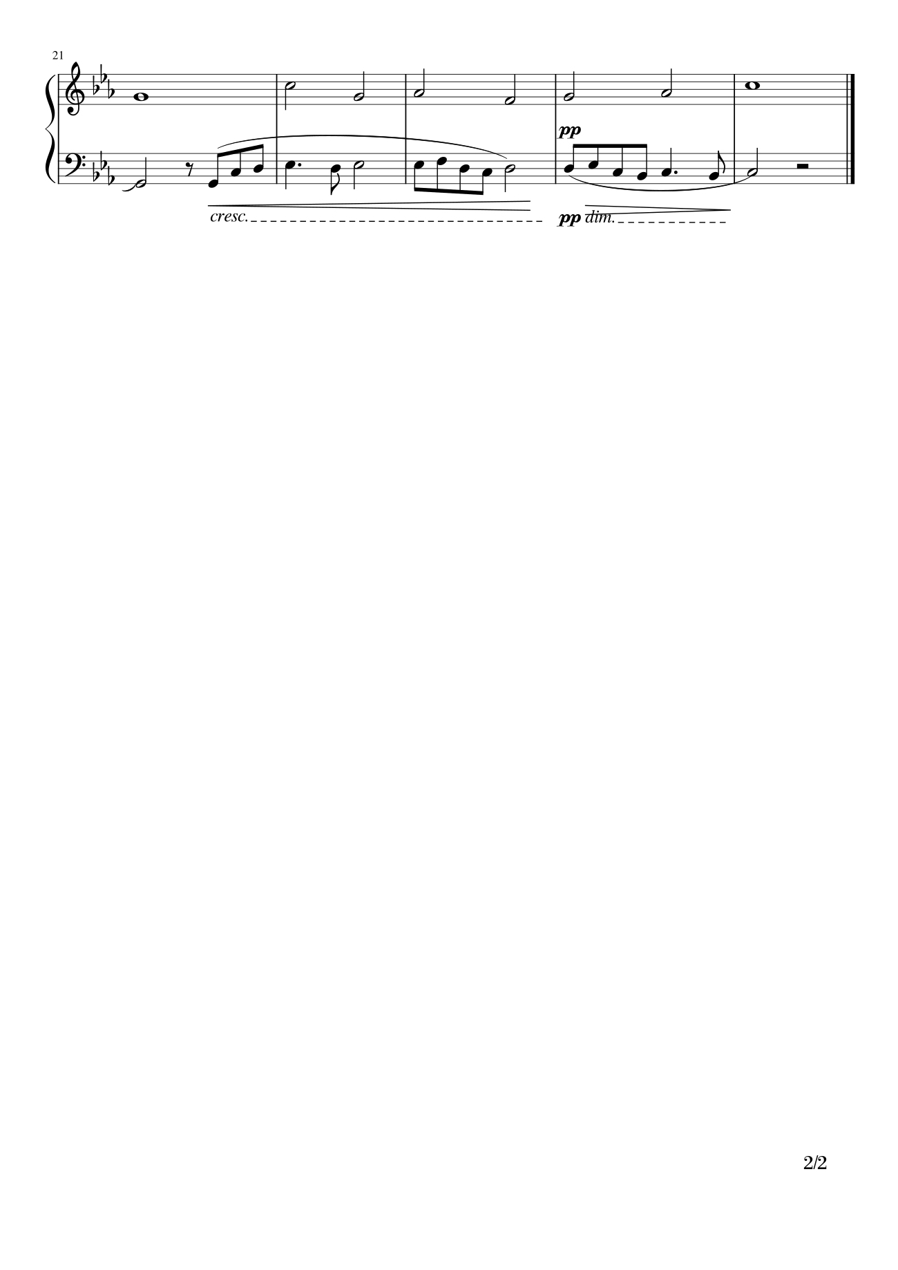 Page 2 of Sheet music PDF Song of Secret Garden Piano (Переложение для фортепиано) - Secret Garden