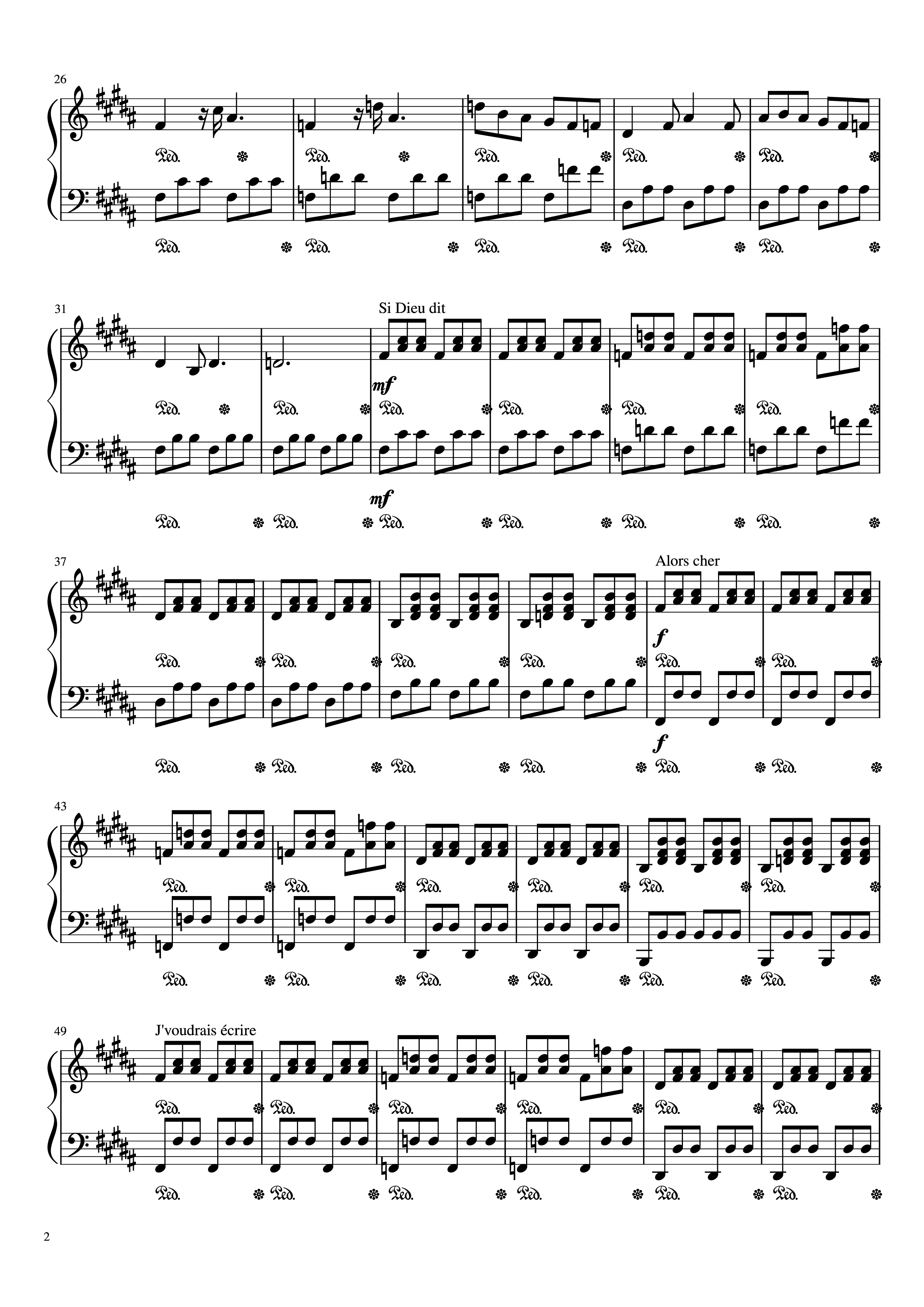 Page 2 of Sheet music PDF Piano Mr/Mme Piano - Loïc Nottet