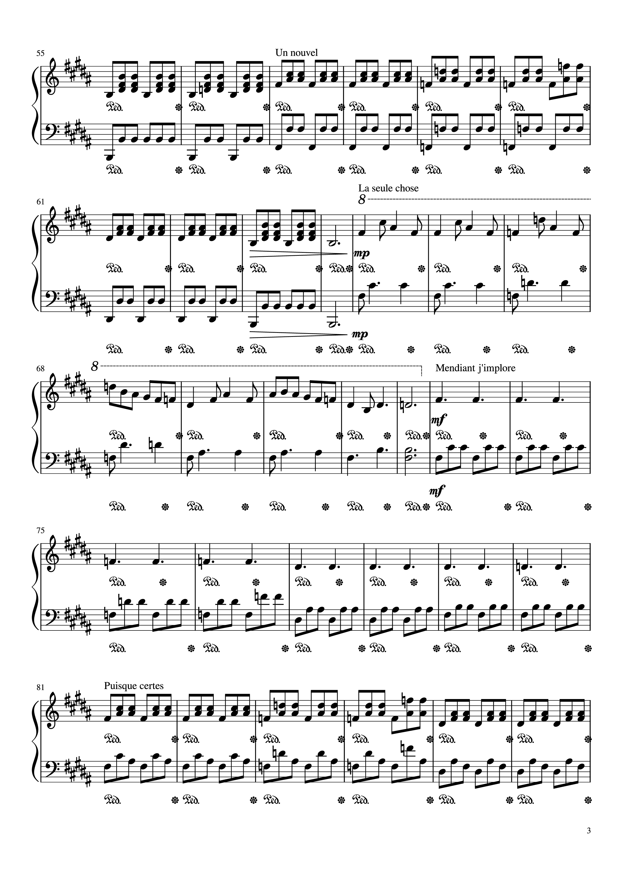 Page 3 of Sheet music PDF Piano Mr/Mme Piano - Loïc Nottet