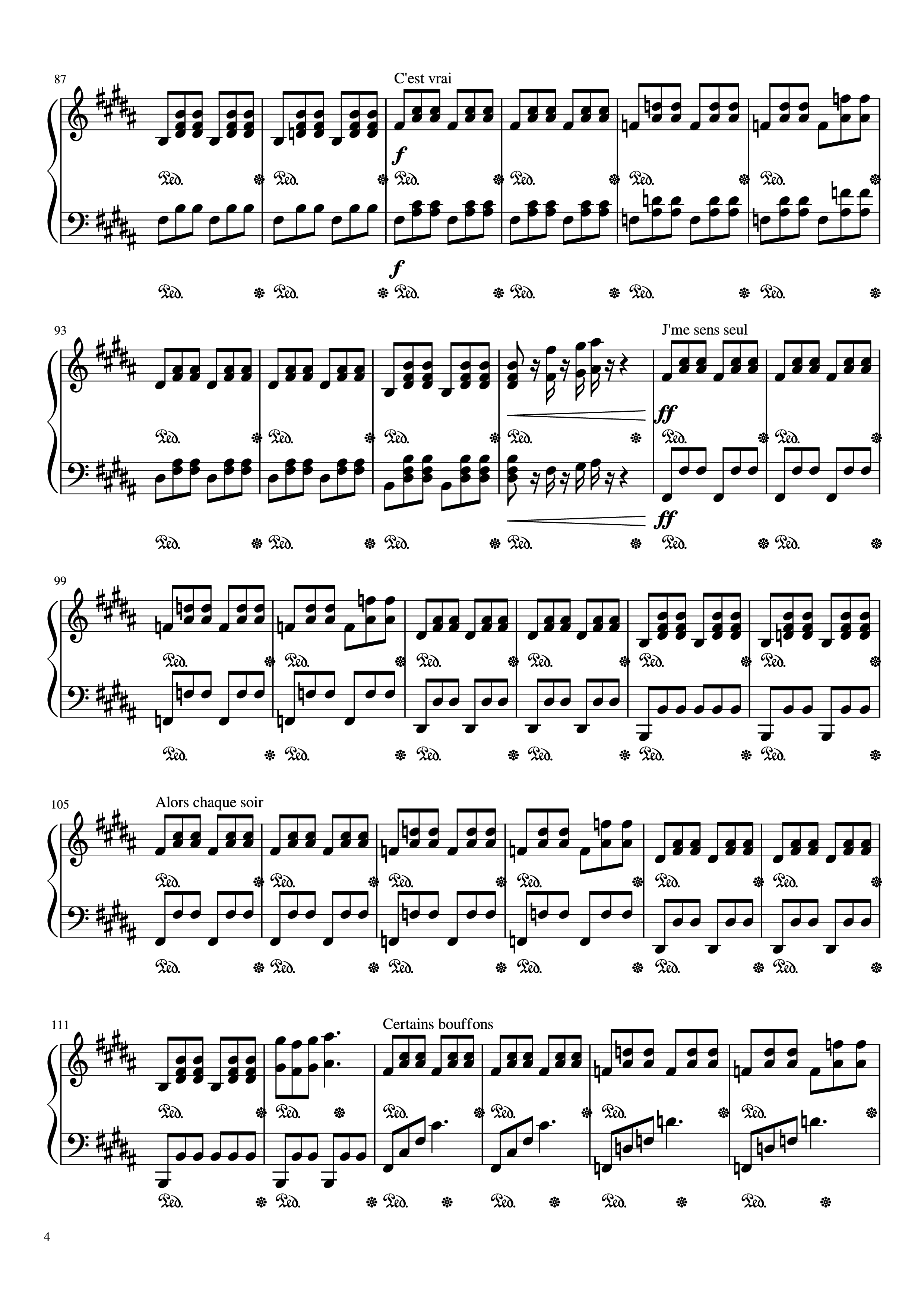Page 4 of Sheet music PDF Piano Mr/Mme Piano - Loïc Nottet