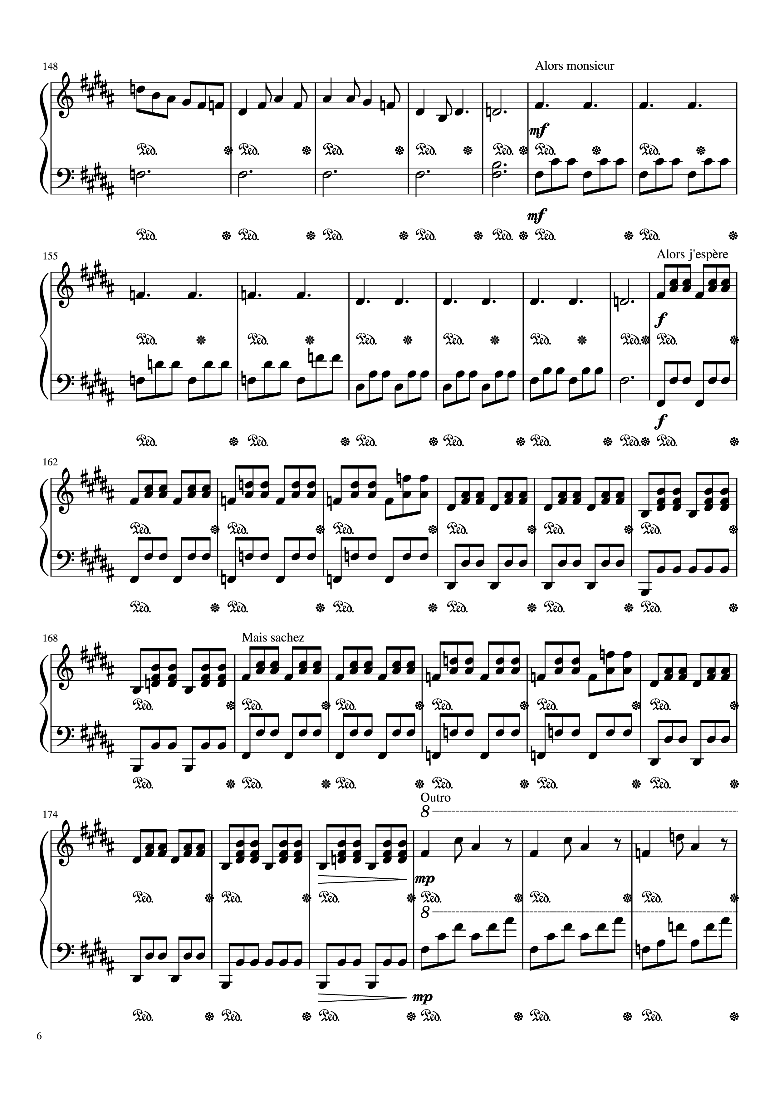 Page 6 of Sheet music PDF Piano Mr/Mme Piano - Loïc Nottet