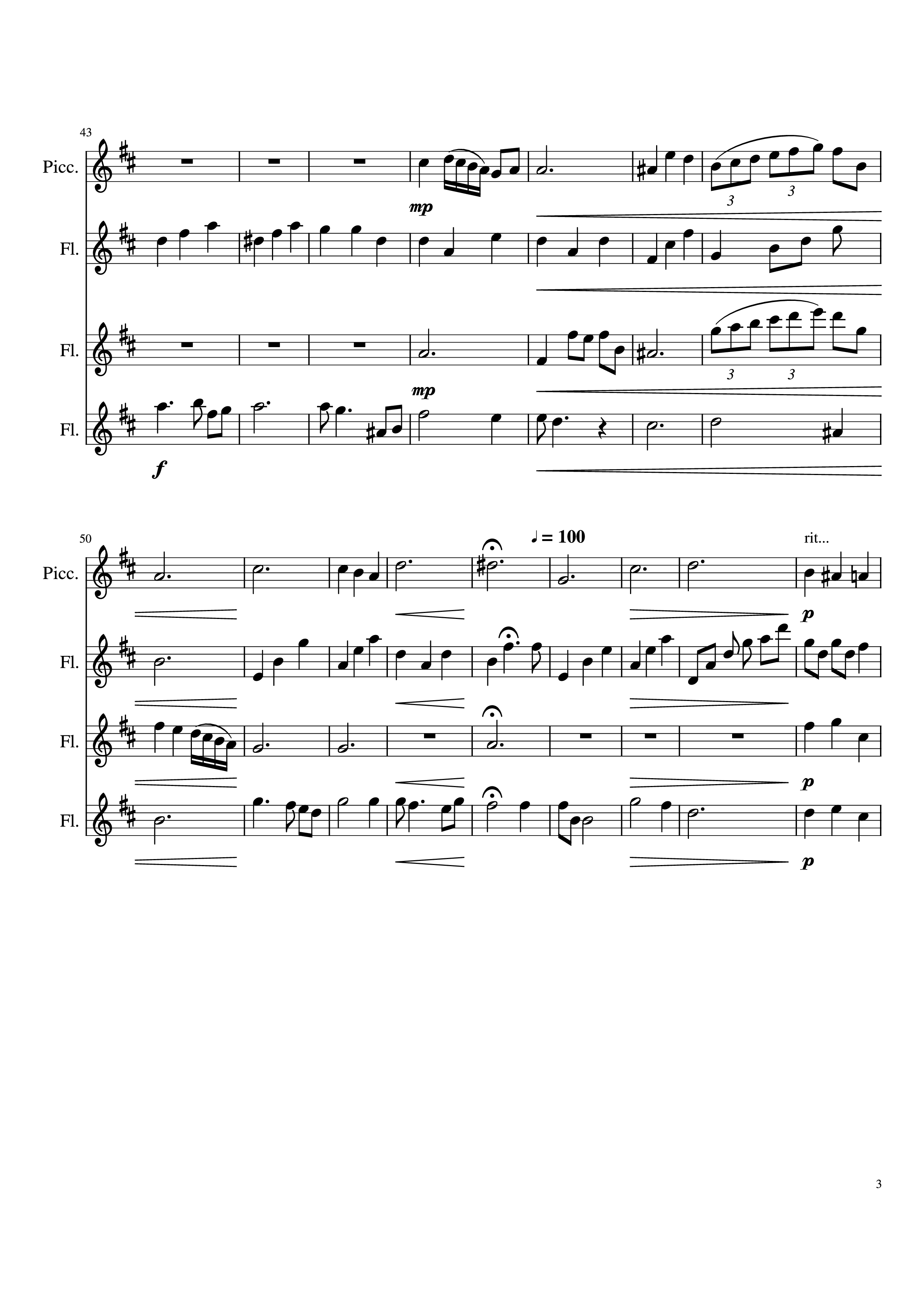 Page 3 of Sheet music PDF Piano Into the Unknown Piano - Arr. Alicia Gomez
