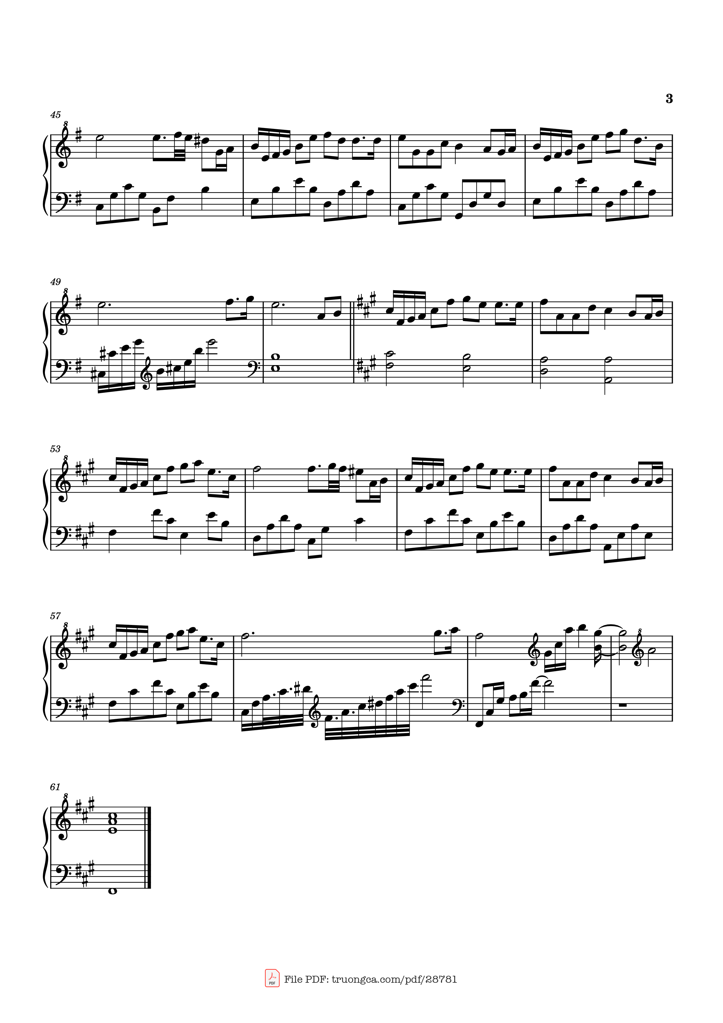 Page 3 of Sheet music PDF Piano 烽月 (Phong Nguyệt) - 刘宇宁