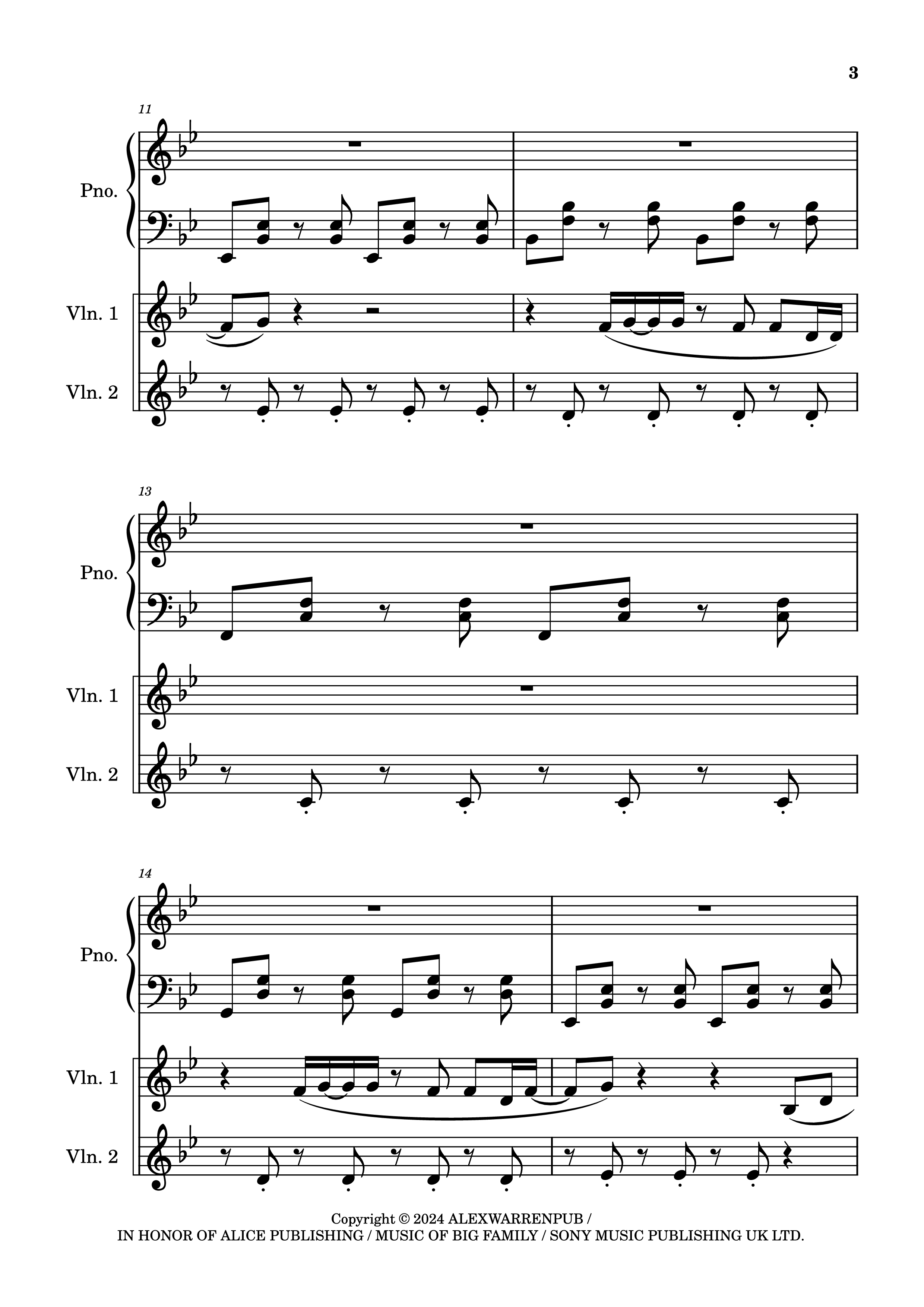 Page 3 of Sheet music PDF Piano Carry You Home Piano - Arranged by Madeline Stratford