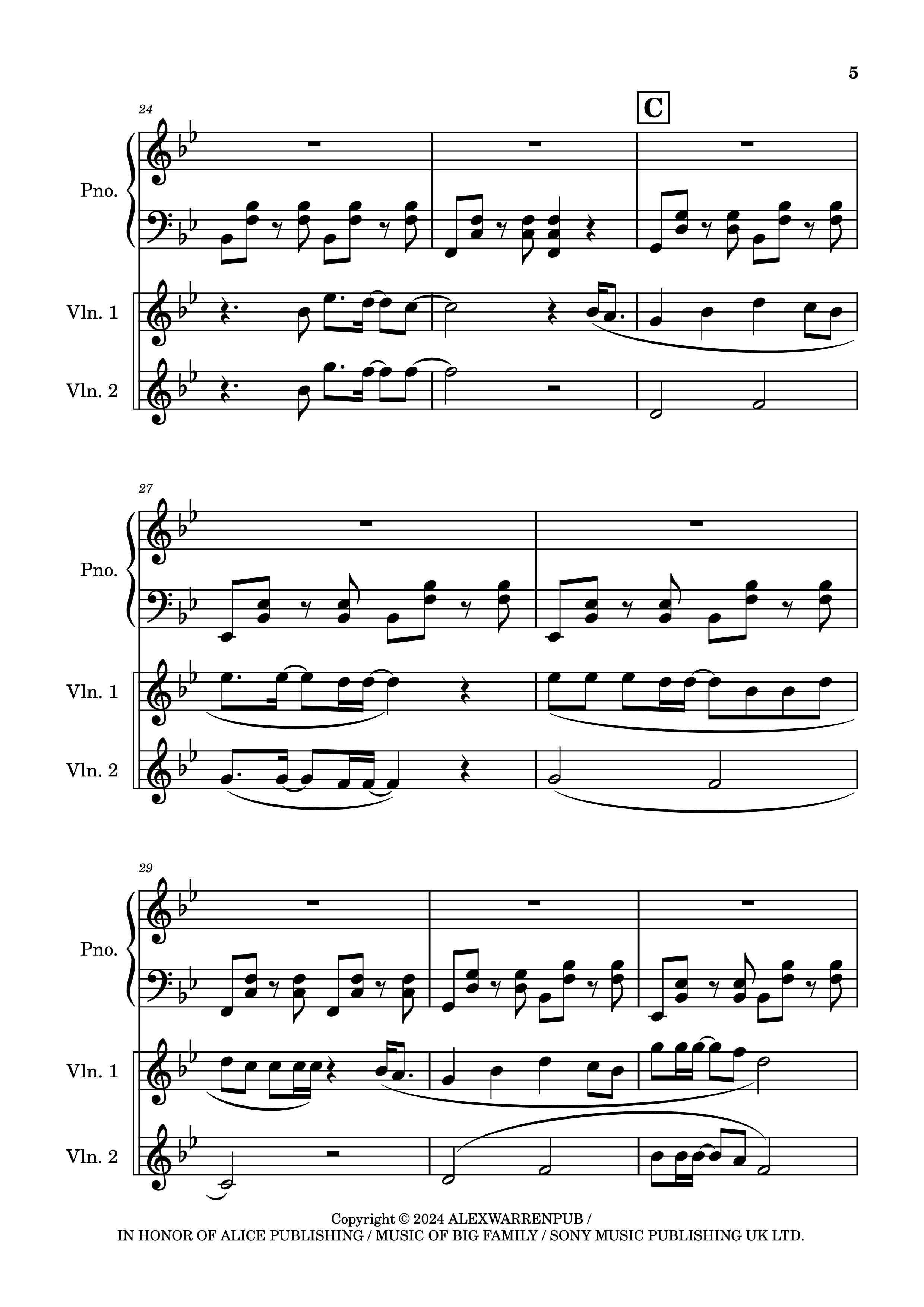 Page 5 of Sheet music PDF Piano Carry You Home Piano - Arranged by Madeline Stratford