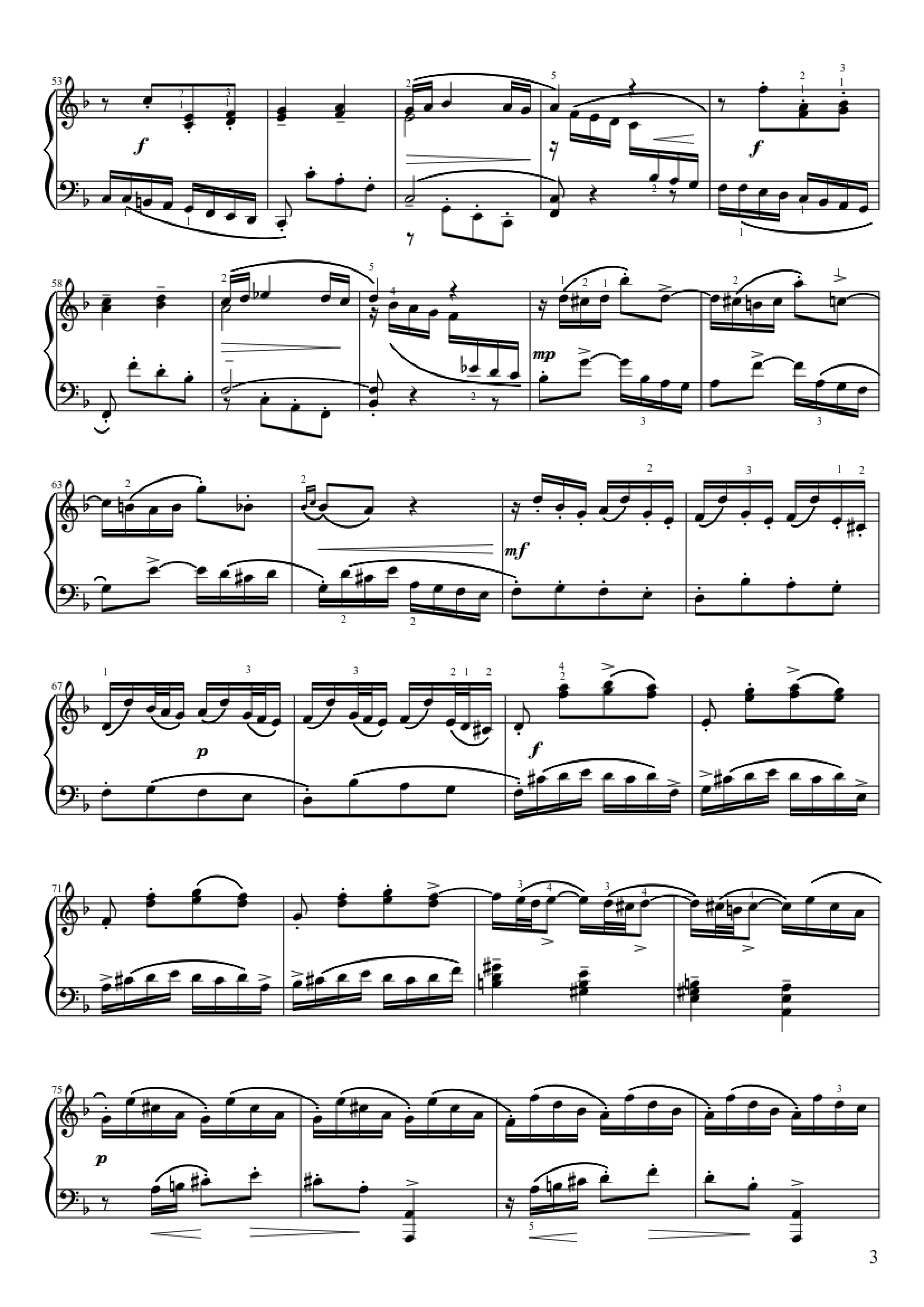 Page 3 of Sheet music PDF Piano Italienisches Konzert Piano - Jose Duran