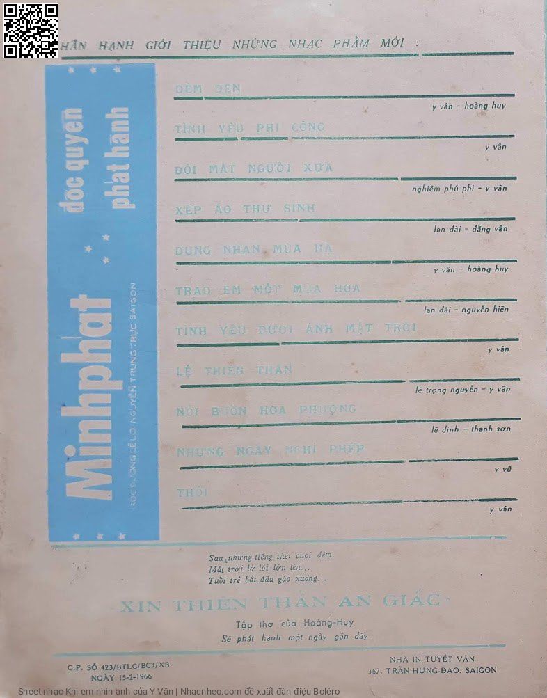 Page 4 of Sheet music PDF Khi em nhìn anh - Y Vân