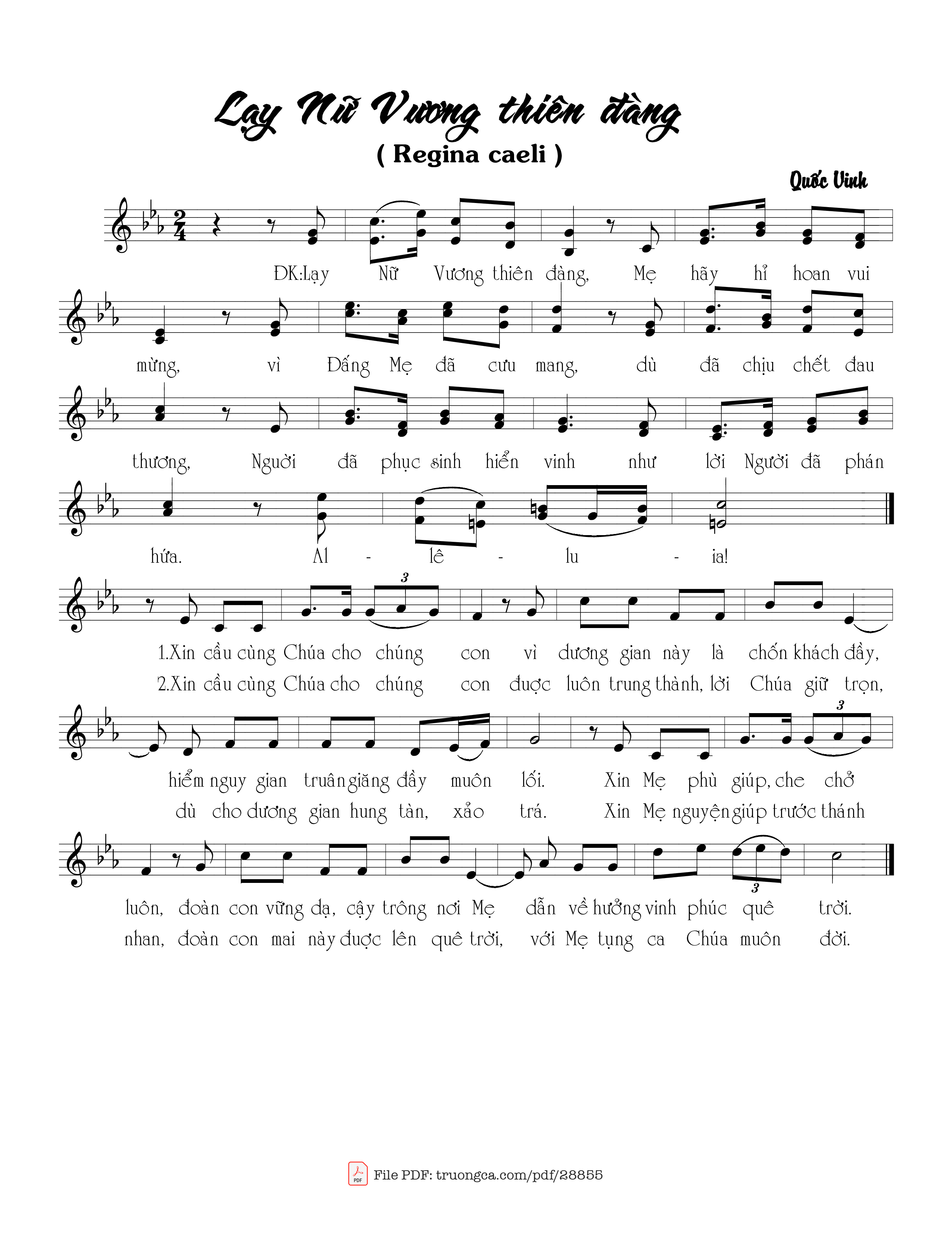 Lạy Nữ Vương Thiên đàng