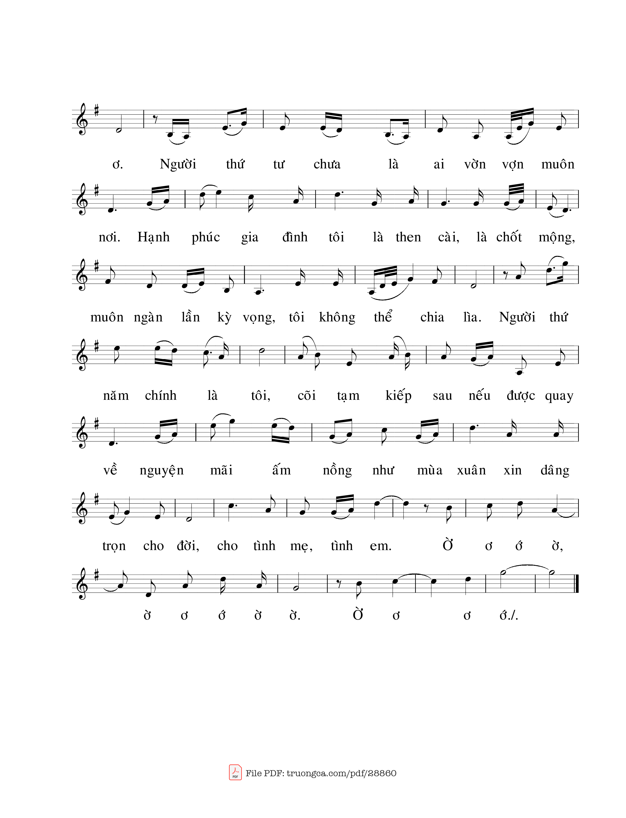 Page 2 of Sheet music PDF Năm người đàn bà và tôi - Nguyễn Văn Chính