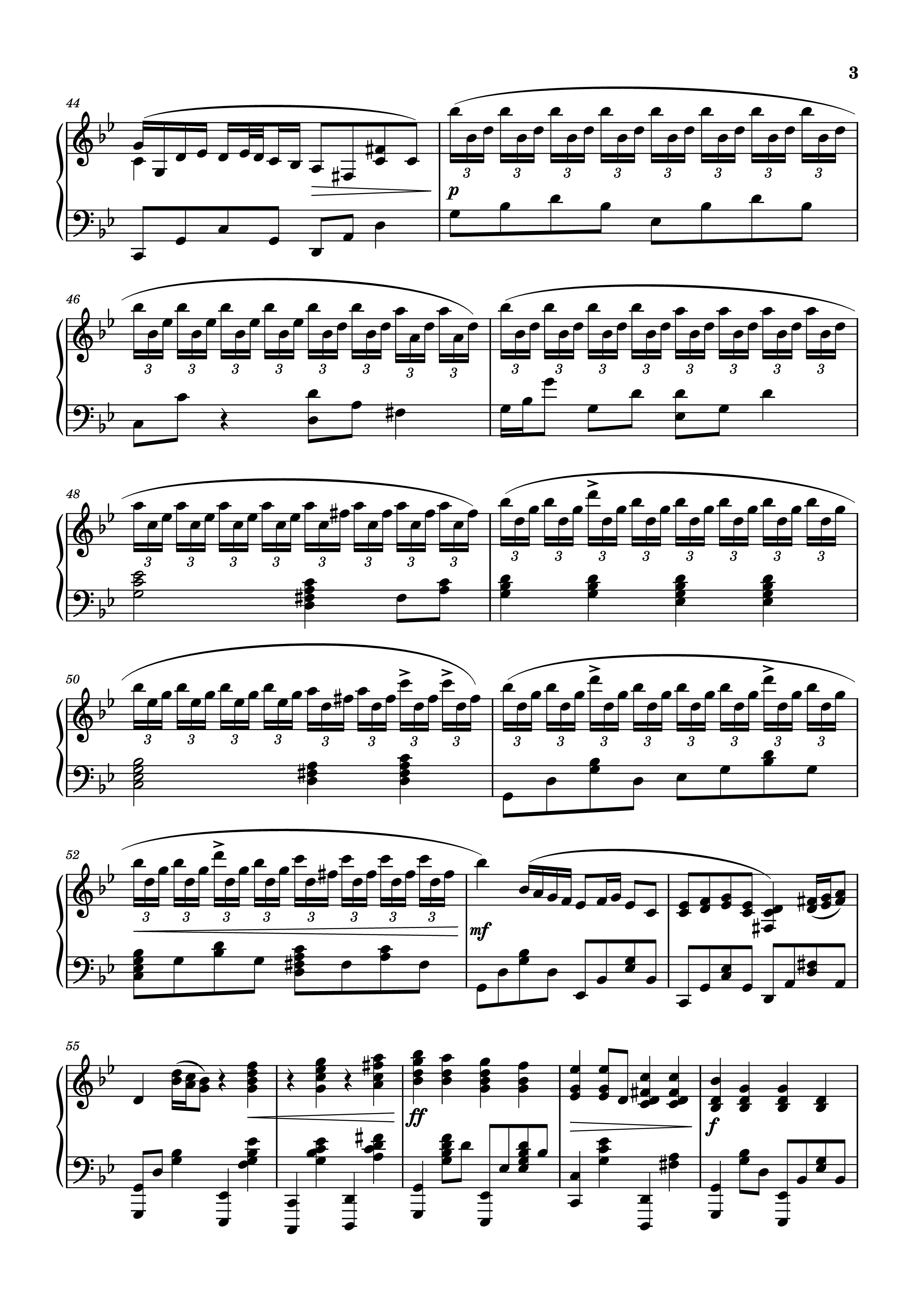 Page 3 of Sheet music PDF Piano Old Lumière - Révérence Piano - Lorien Testard