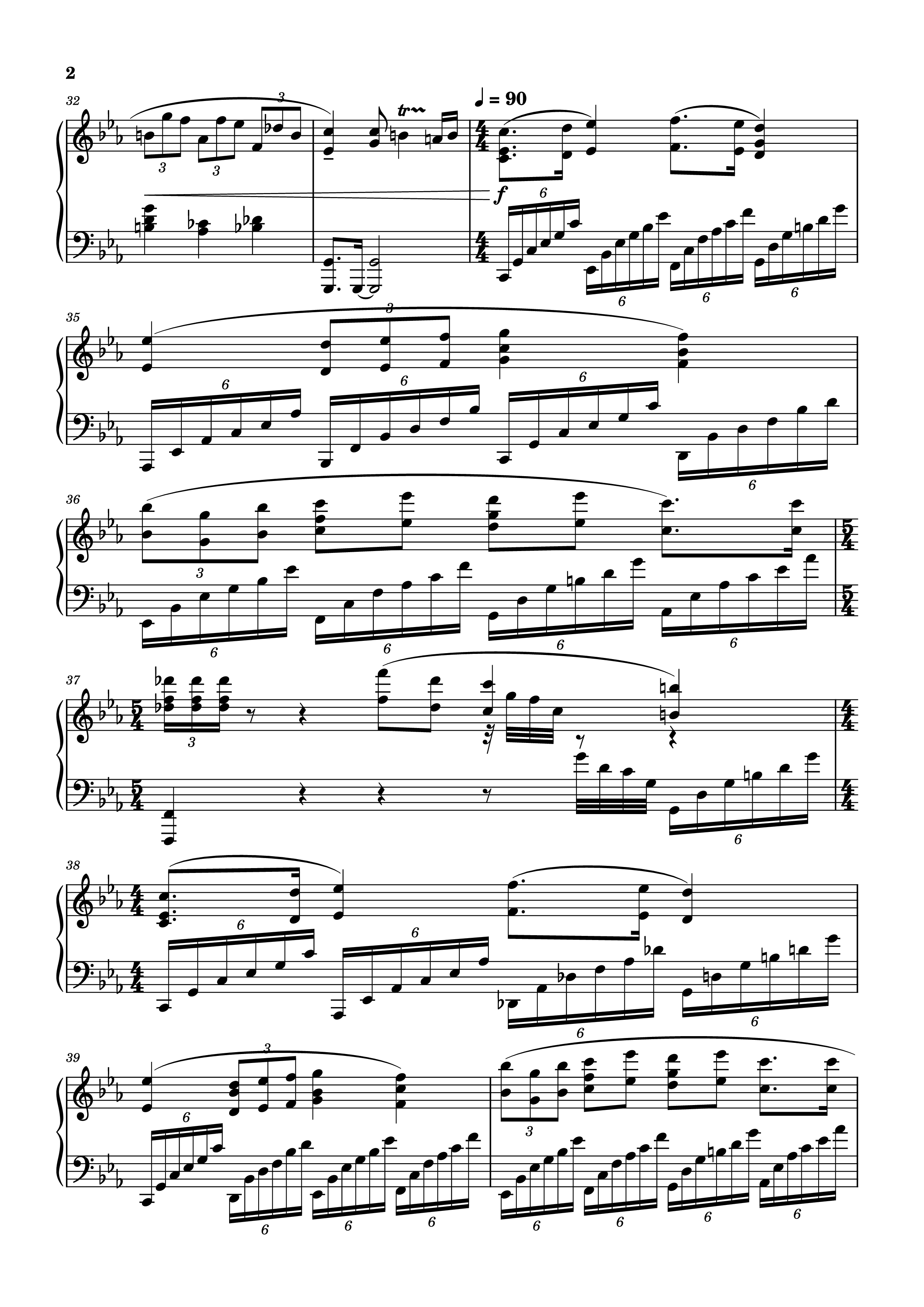 Page 2 of Sheet music PDF Piano Renoir Piano - Lorien Testard