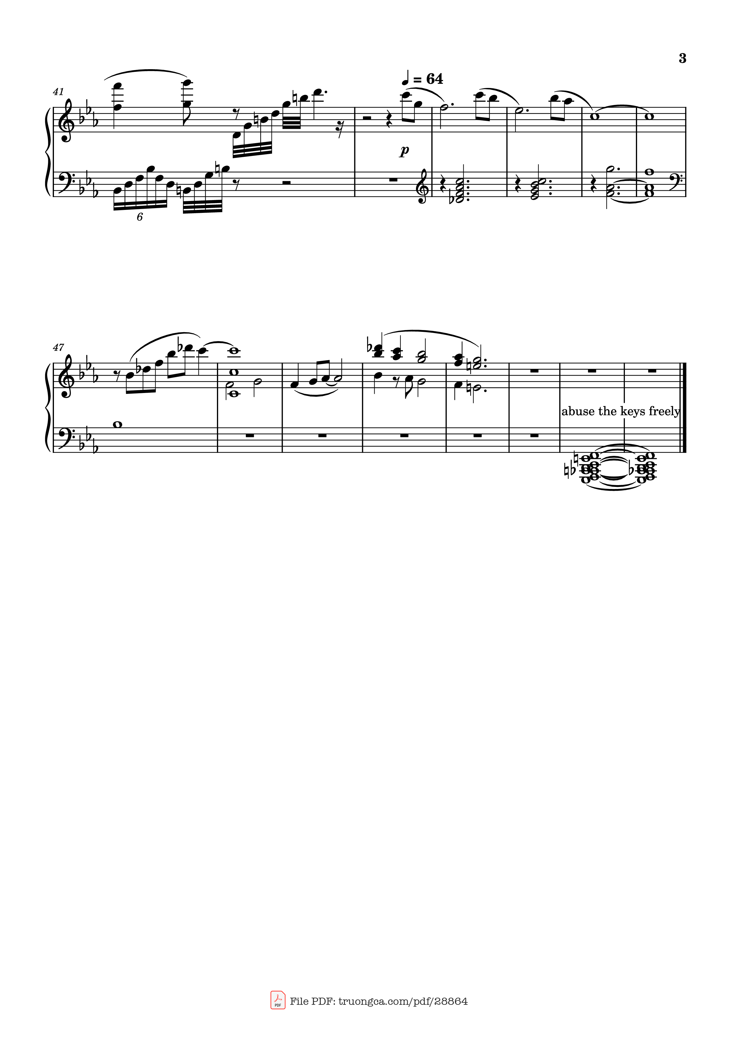 Page 3 of Sheet music PDF Piano Renoir Piano - Lorien Testard