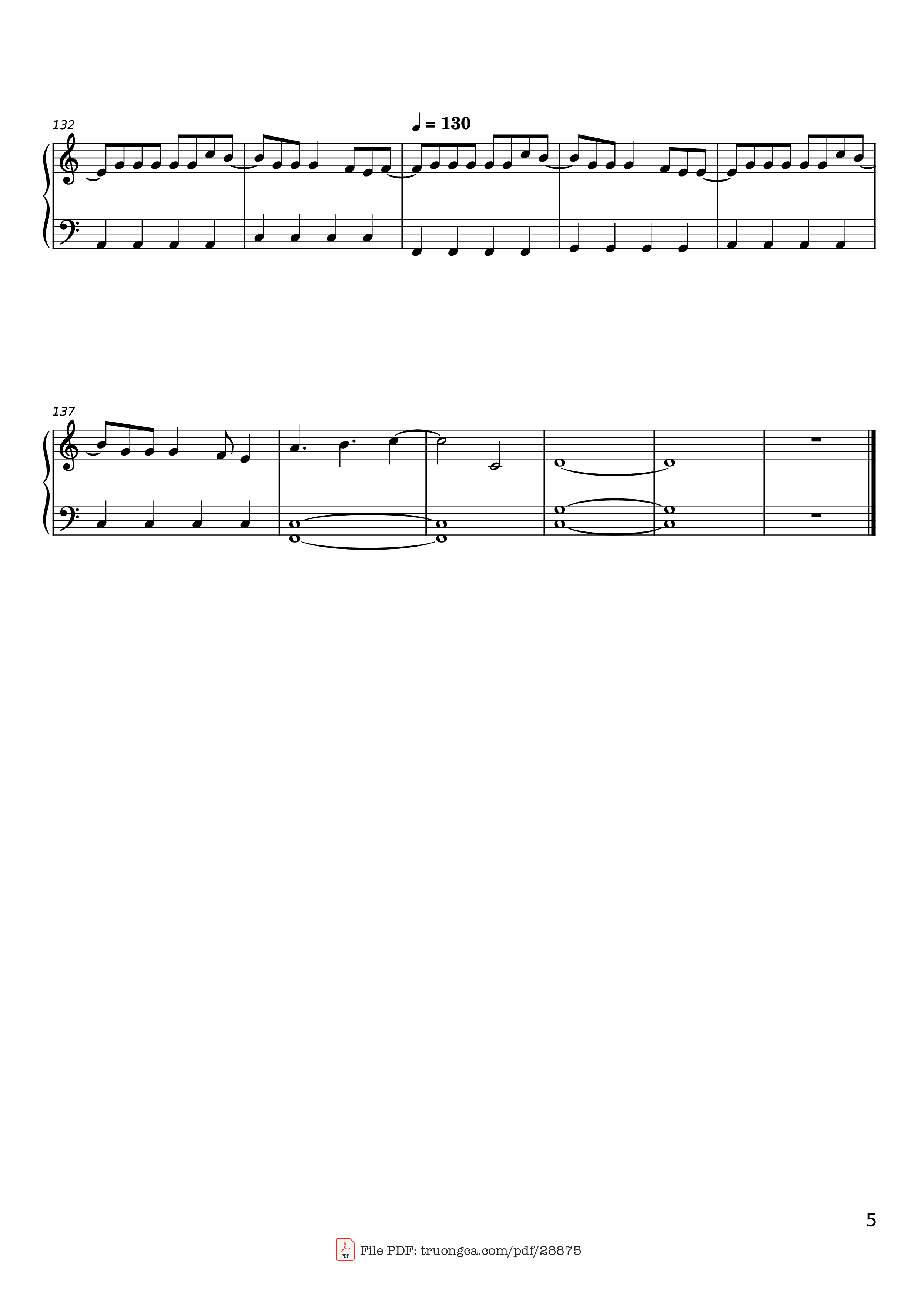 Page 5 of Sheet music PDF Piano Extremoduro - La vereda de la puerta de atrás Piano - Extremoduro