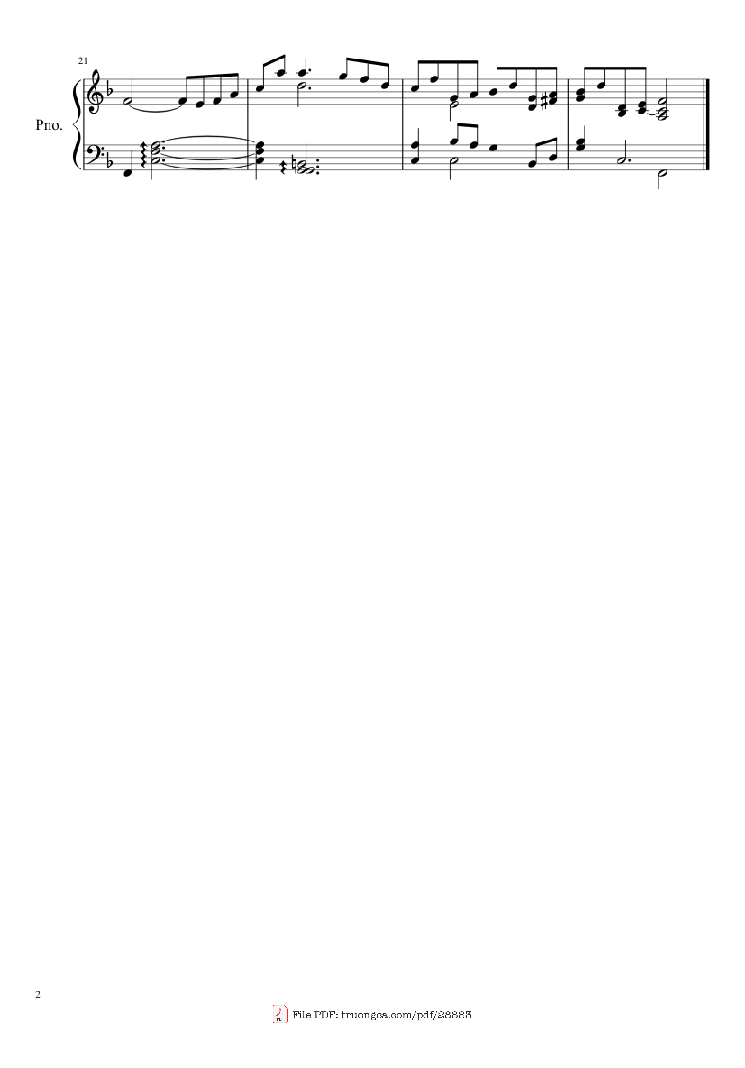 Page 2 of Sheet music PDF Piano Traumerei Kinderszenen Piano (Easy) - Robert Schumann