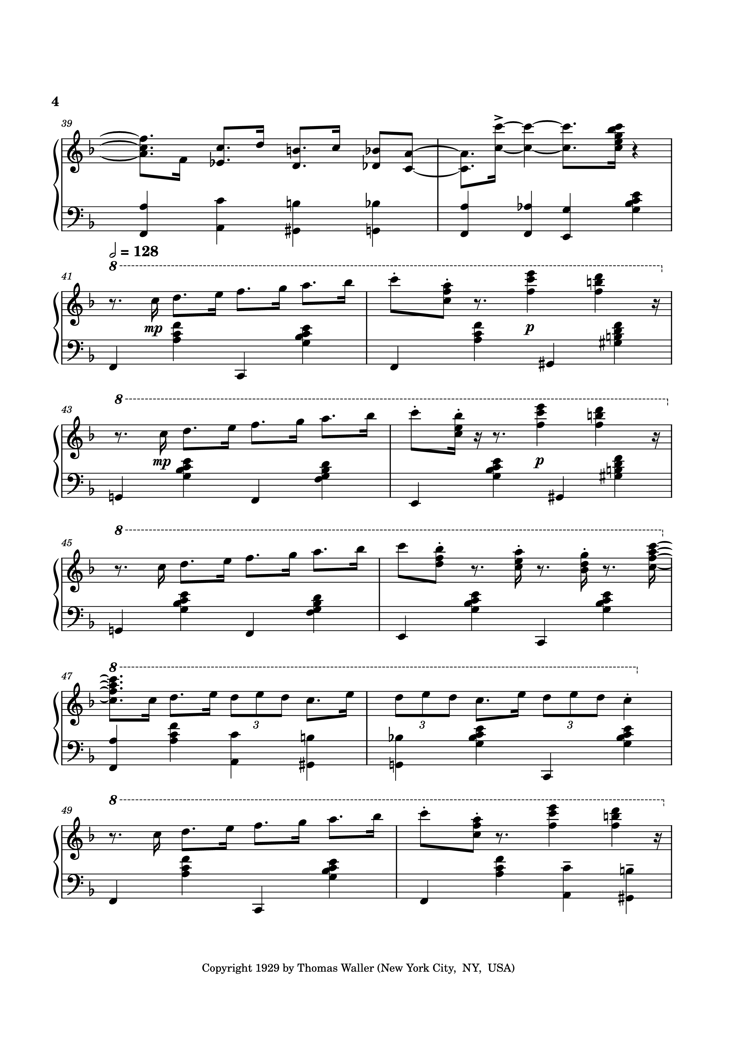 Page 4 of Sheet music PDF Handful of Keys Piano - UrFavRagtimeGuy