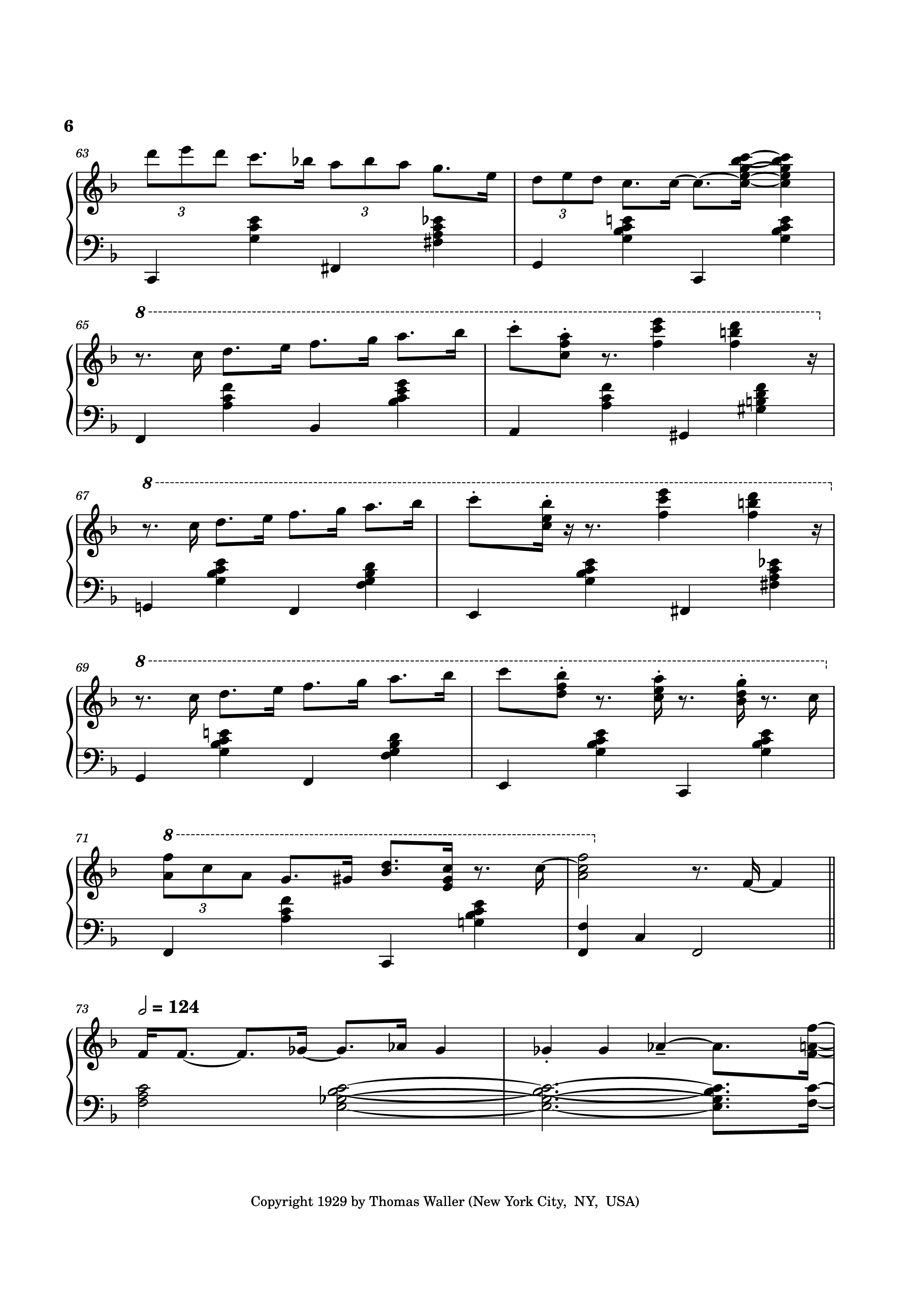 Page 6 of Sheet music PDF Handful of Keys Piano - UrFavRagtimeGuy