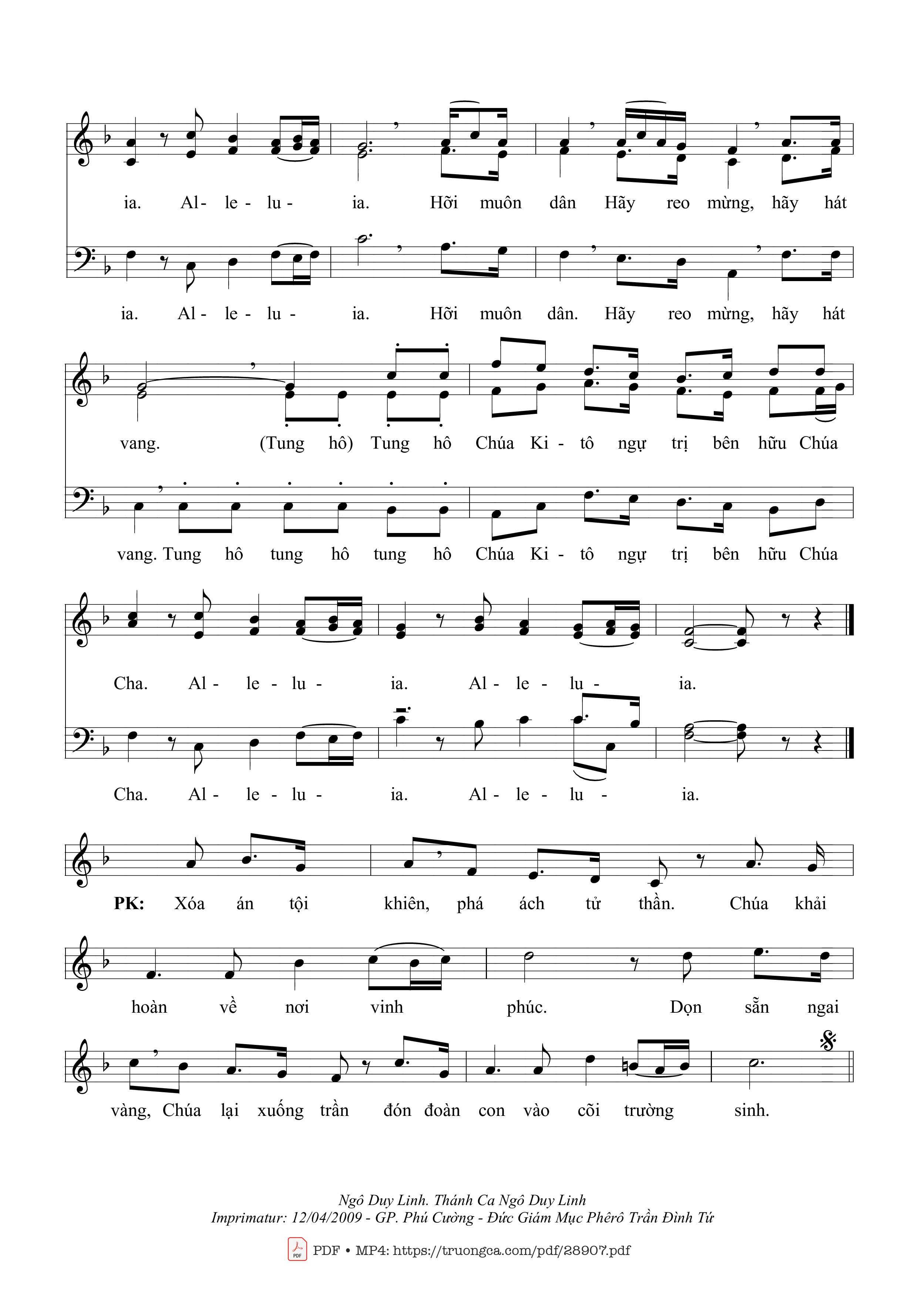 Page 2 of Sheet music PDF Chúa Lên Trời - Ngô Duy Linh