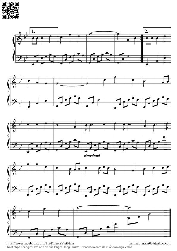 Page 6 of Sheet music PDF Khi người lớn cô đơn - Phạm Hồng Phước