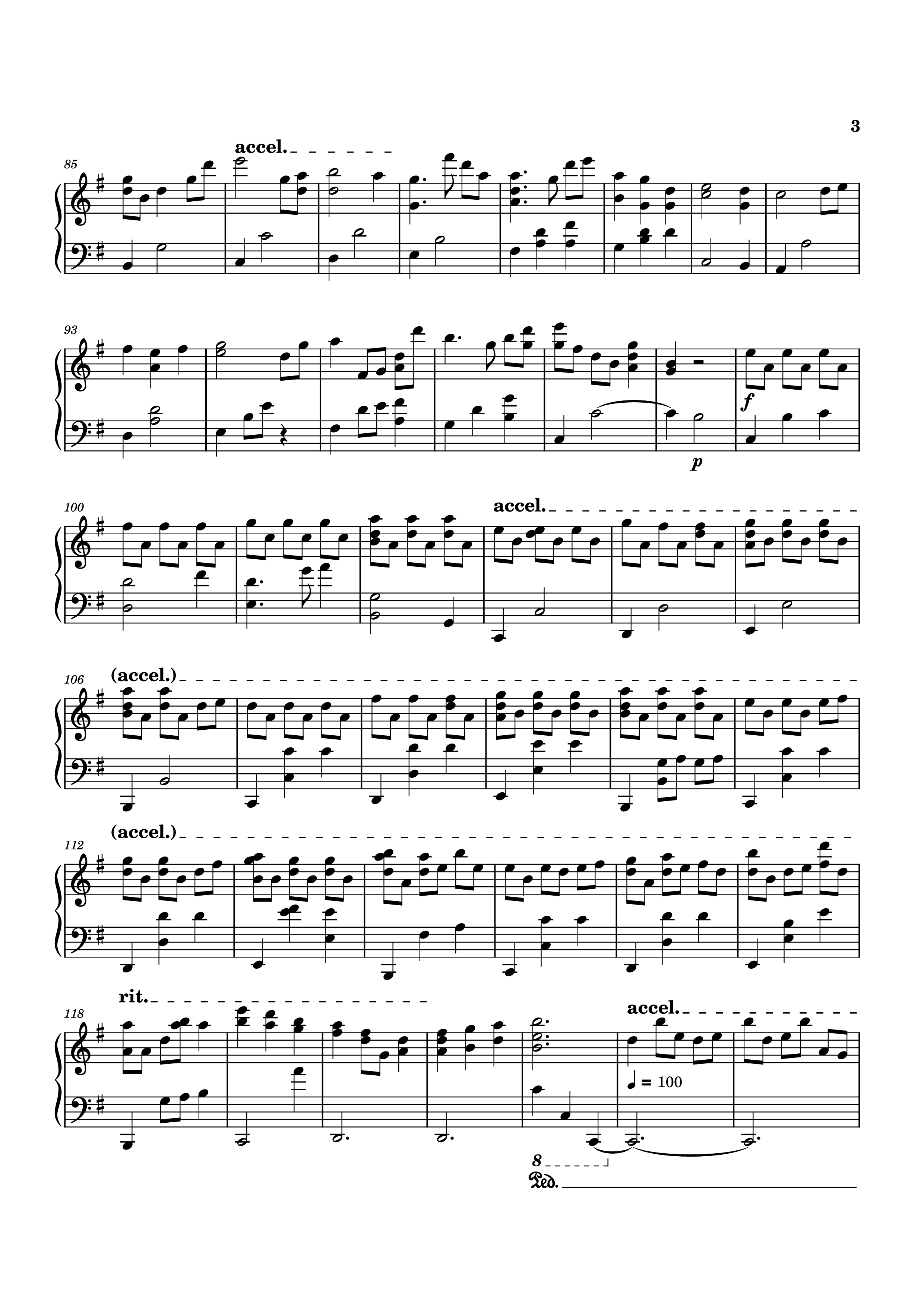 Page 3 of Sheet music PDF Piano FINAL ONE Piano - Composed by: Haruka Nakamura