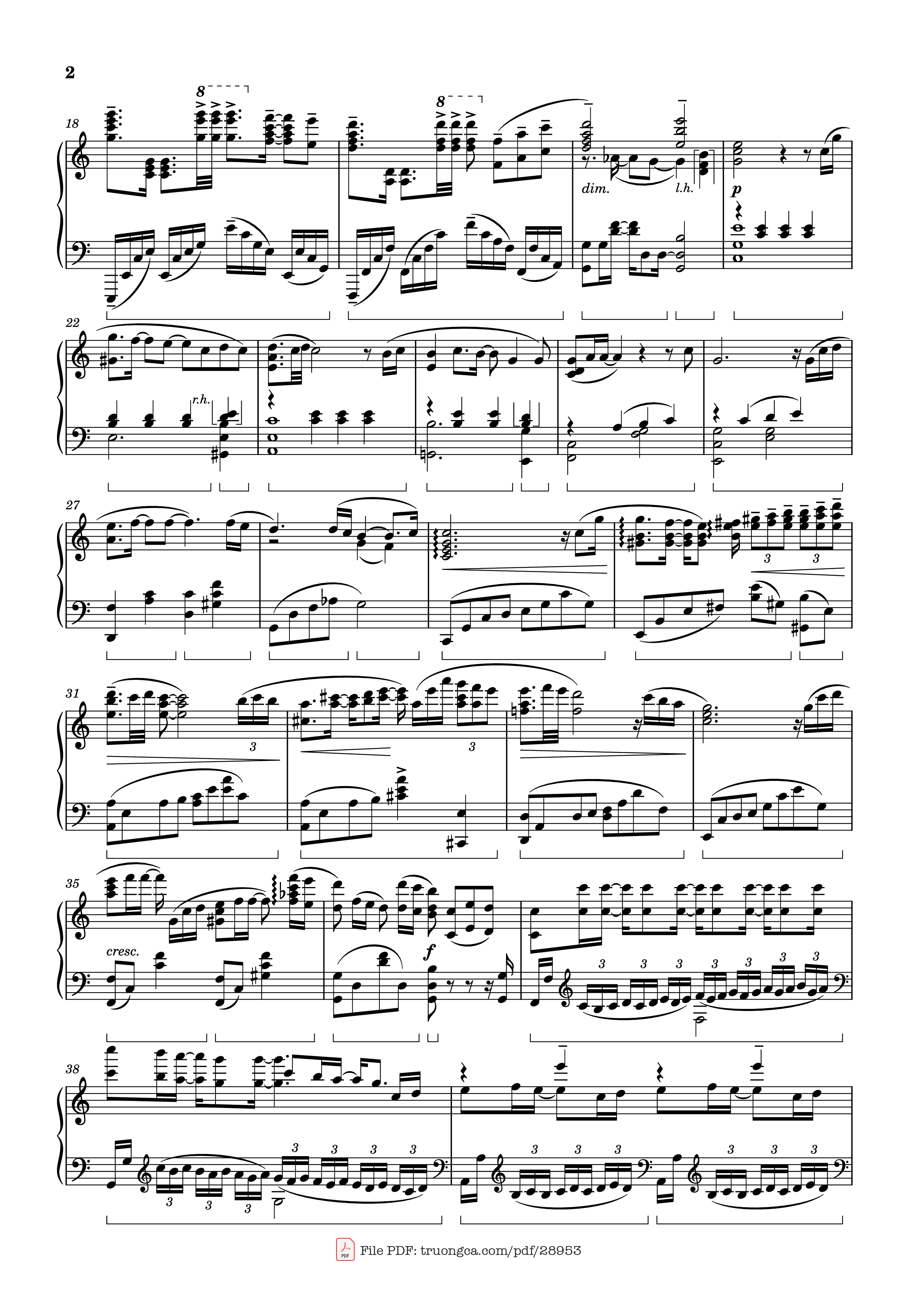 Page 2 of Sheet music PDF Piano My Dearest Piano - Original Artist: supercell